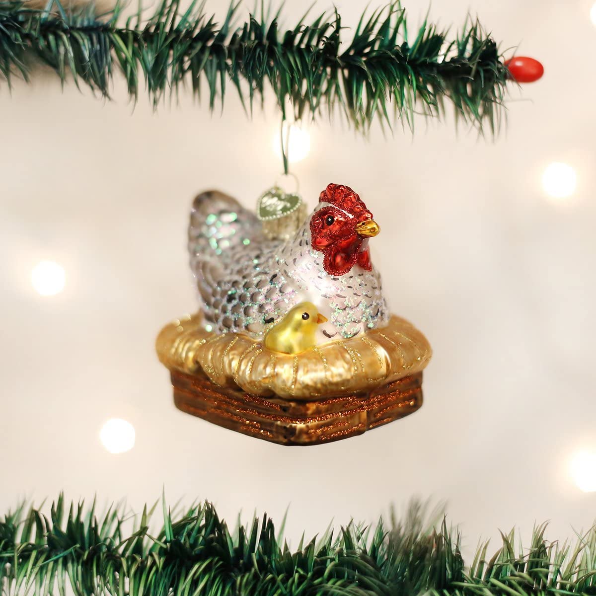 Chicken Themed Christmas Tree Ornament