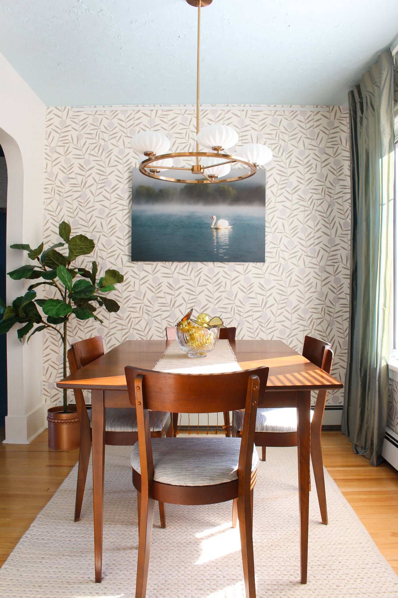 Dining Room with Swan Photo Print