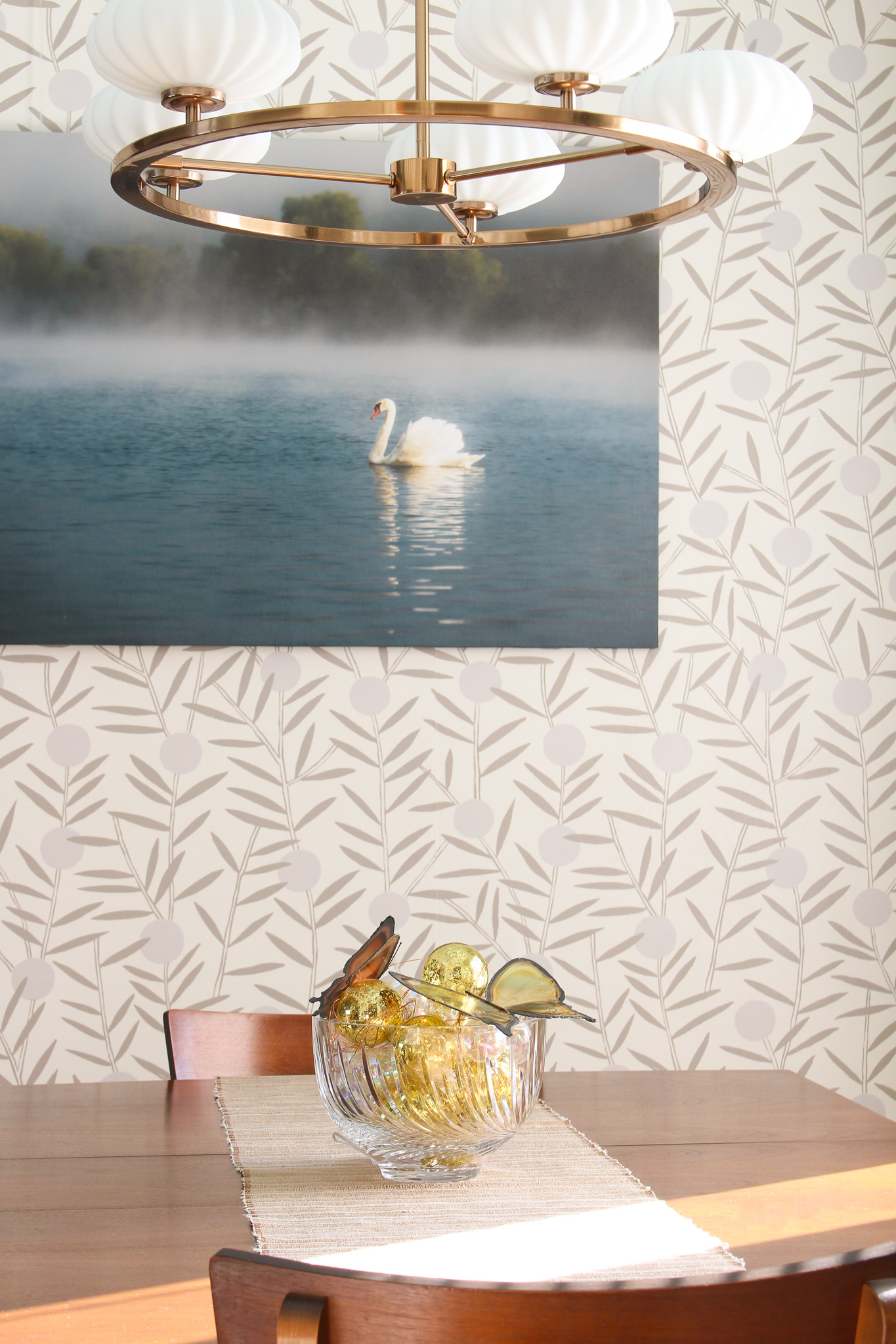 Swan Swimming on Lake Photo Print