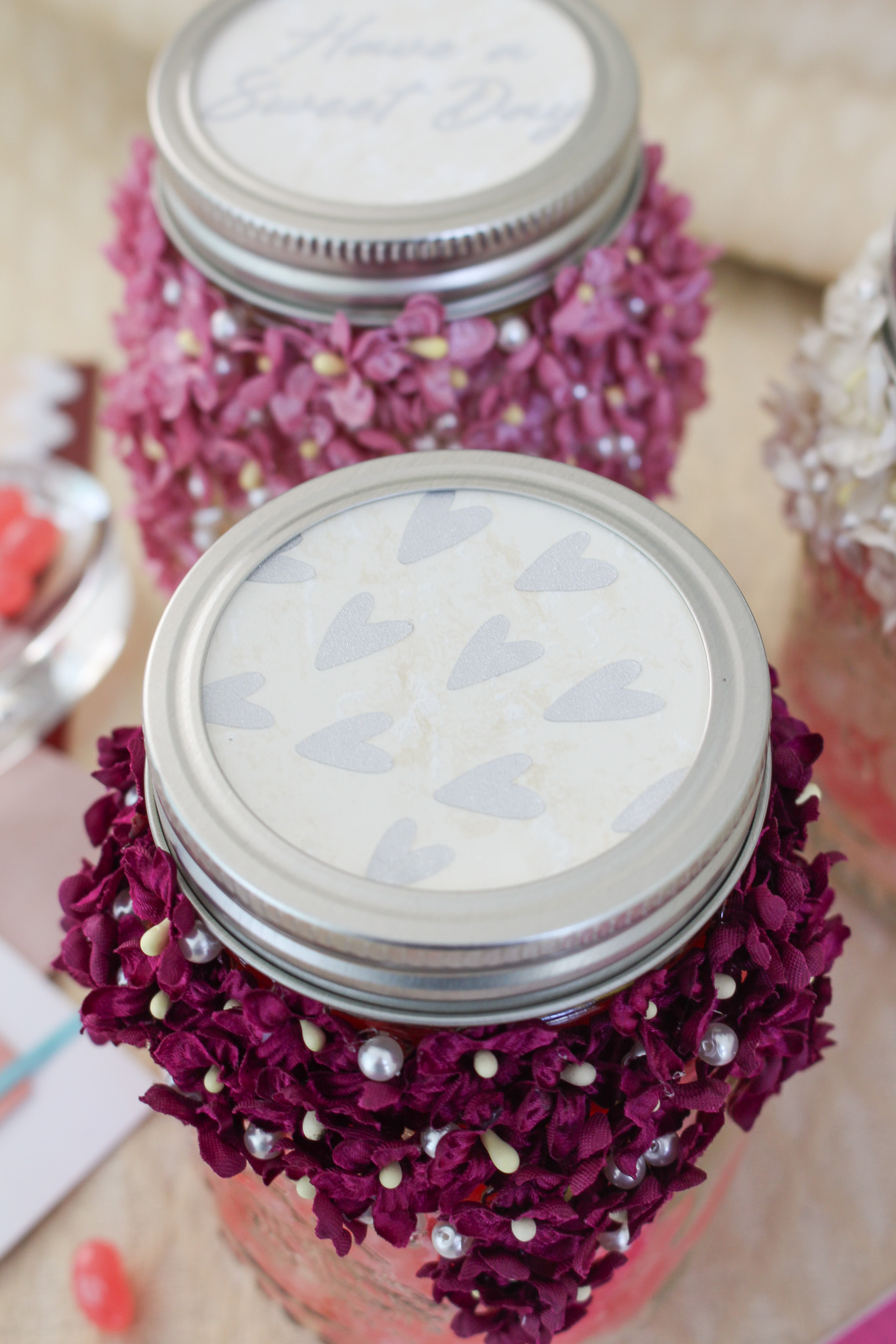 DIY Upcycled Jar Valentine Idea