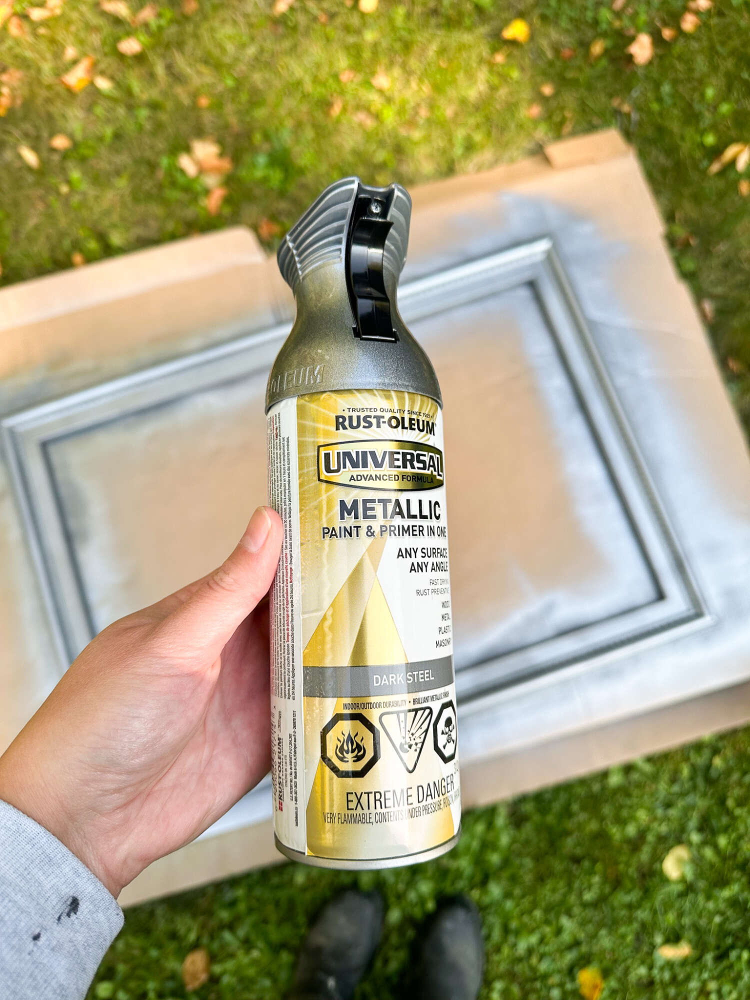 How to Create a Faux Patina Metal Finish on Wood Frame