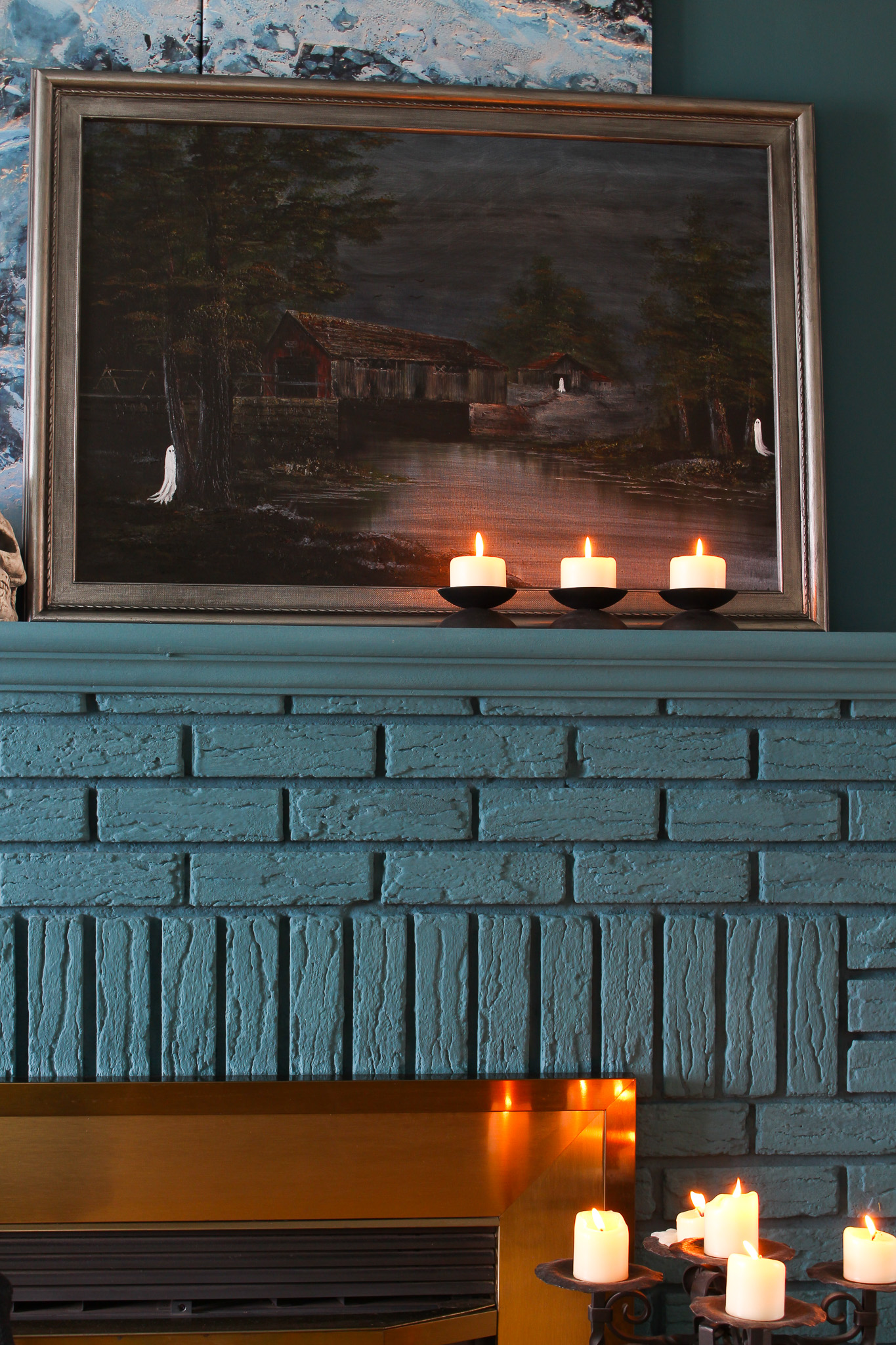 How to Paint a Ghost on a Vintage or Thrifted Painting