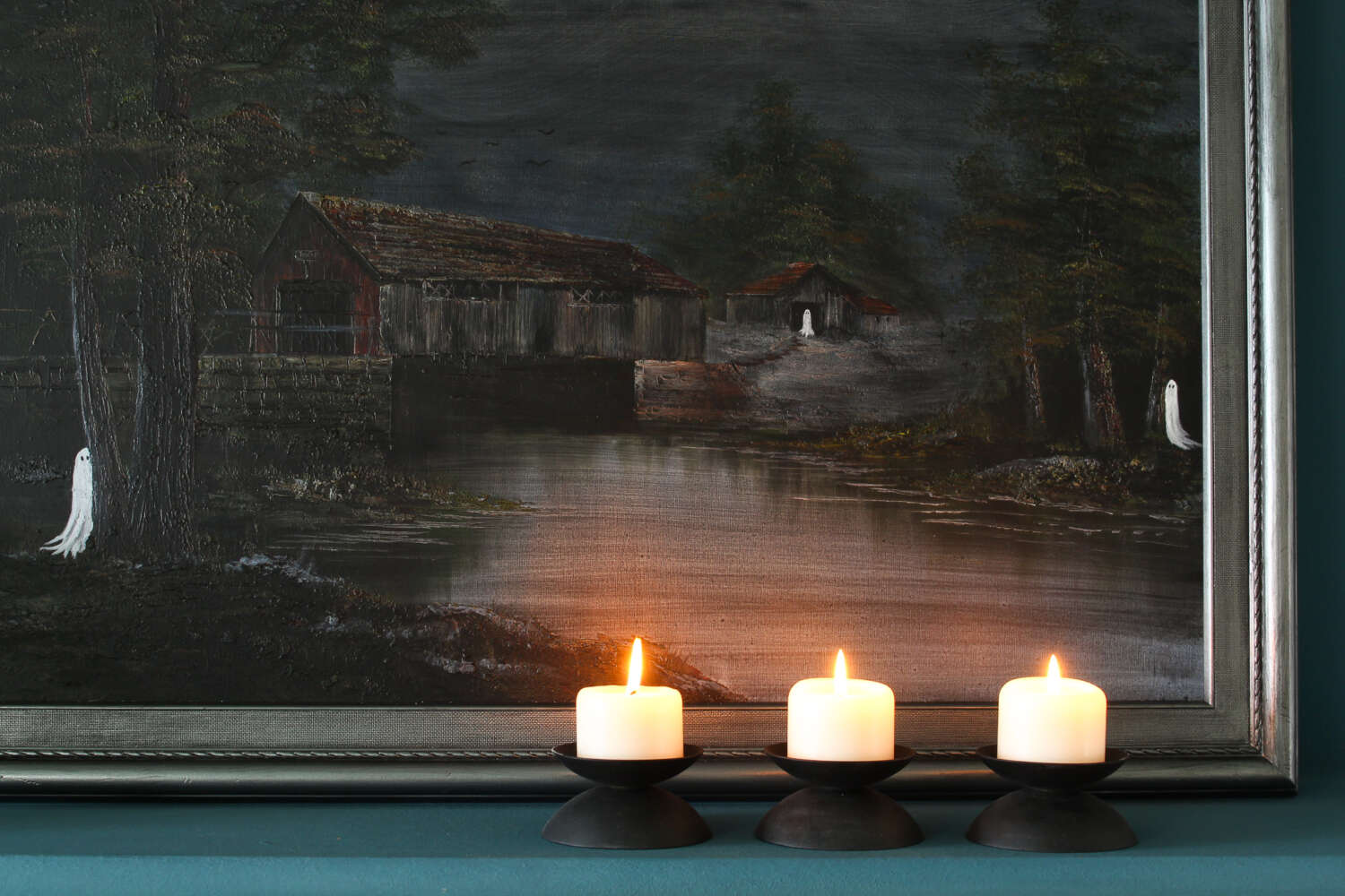 Ghosts Added to a Vintage Painting