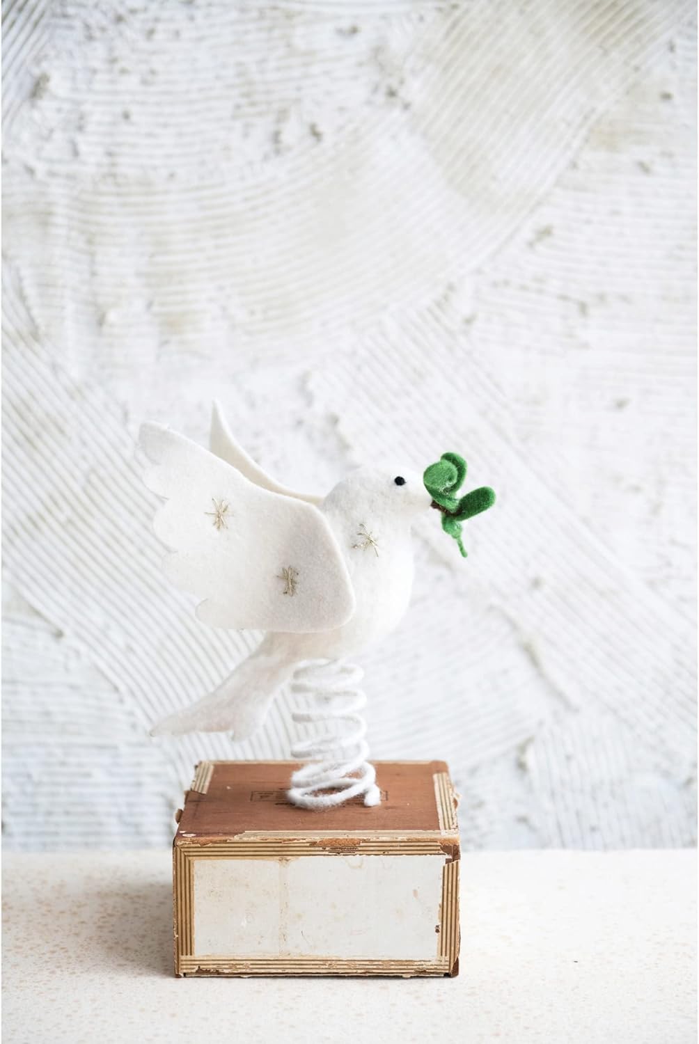 White Dove Christmas Tree Topper