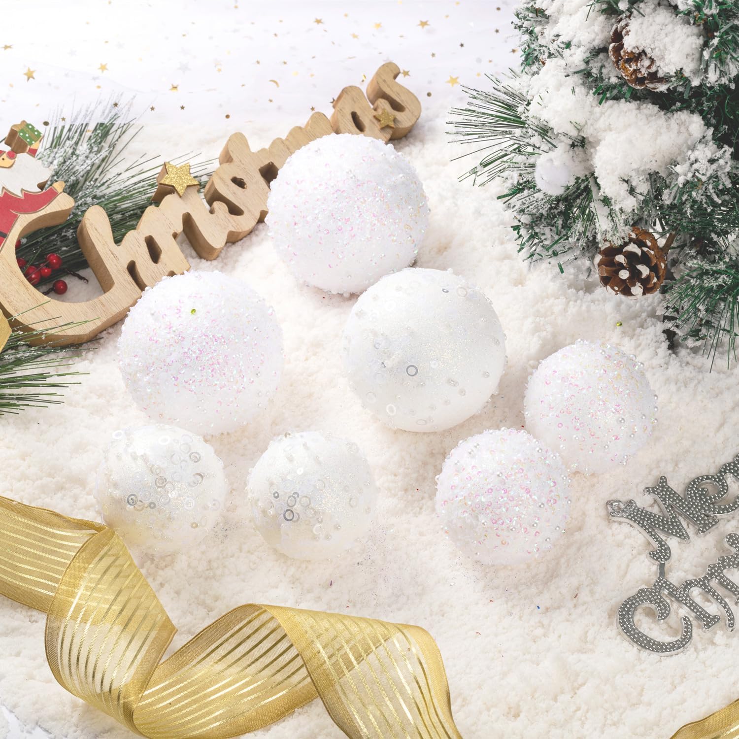 Shatterproof Sequin Ornaments