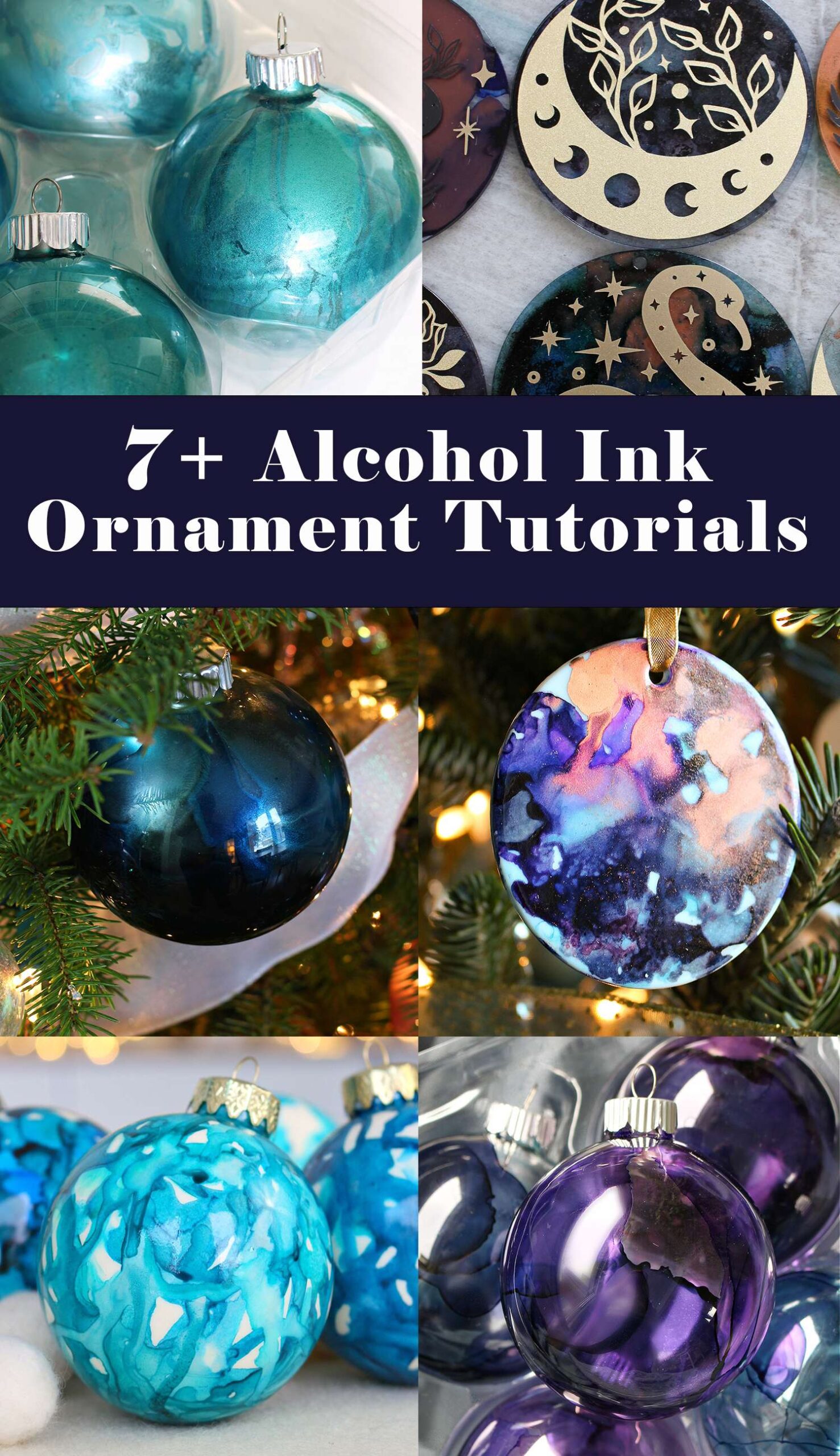 7+ The BEST Alcohol Ink Ornaments Tutorials
