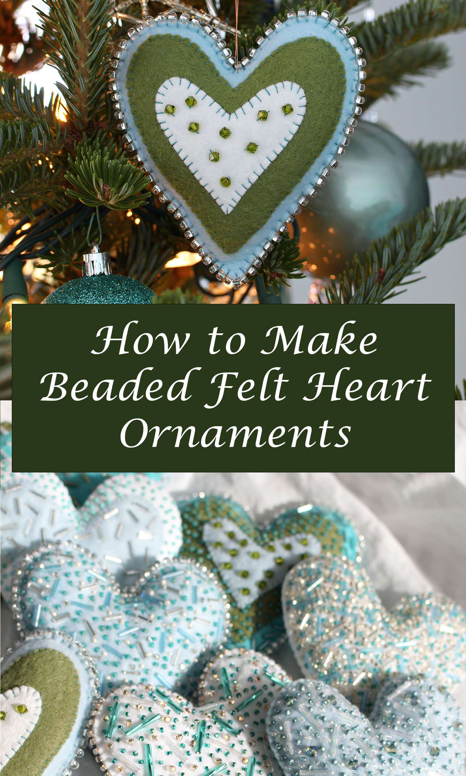 DIY Heart Christmas Tree Ornaments