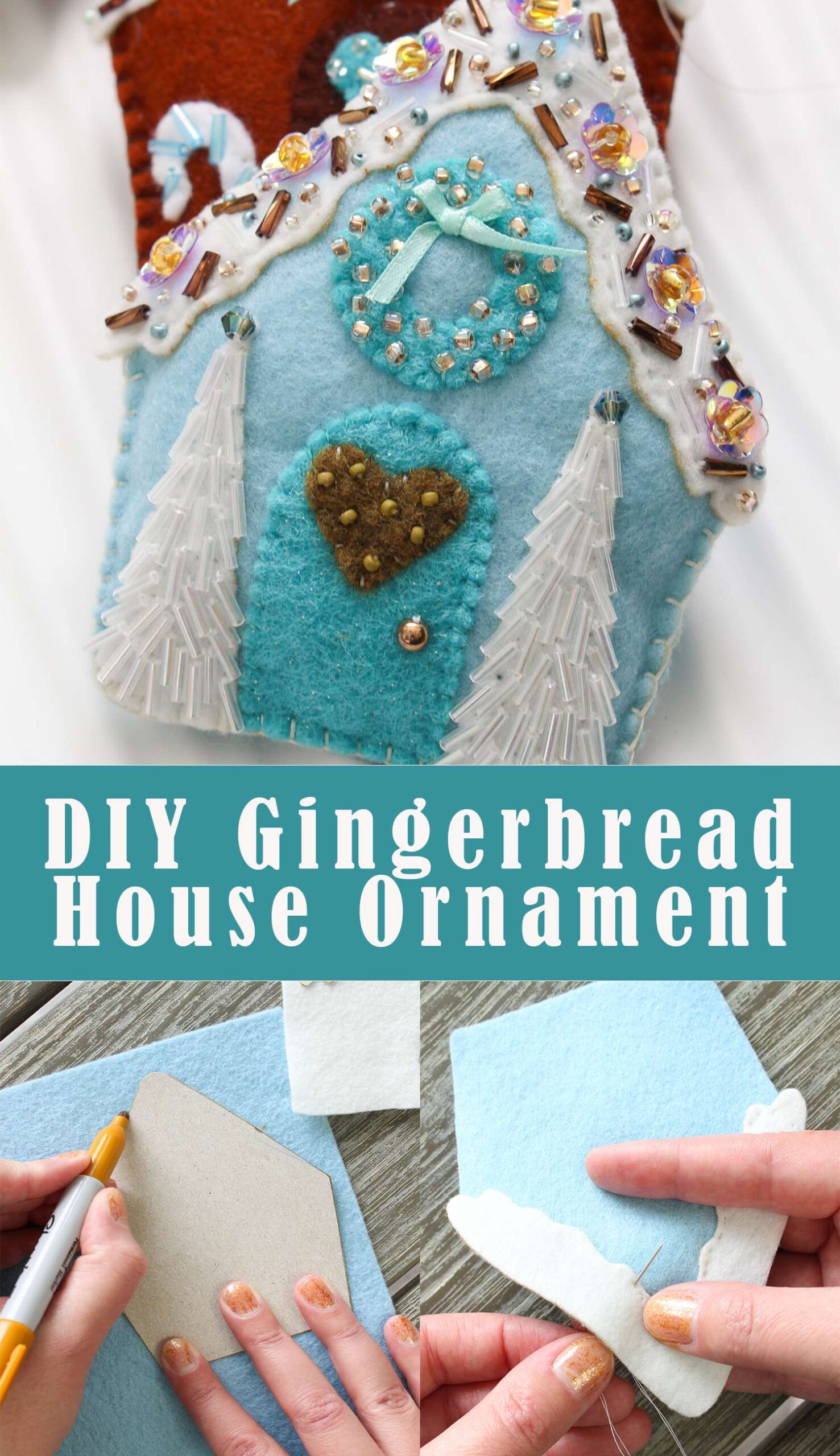 DIY Gingerbread House Ornament