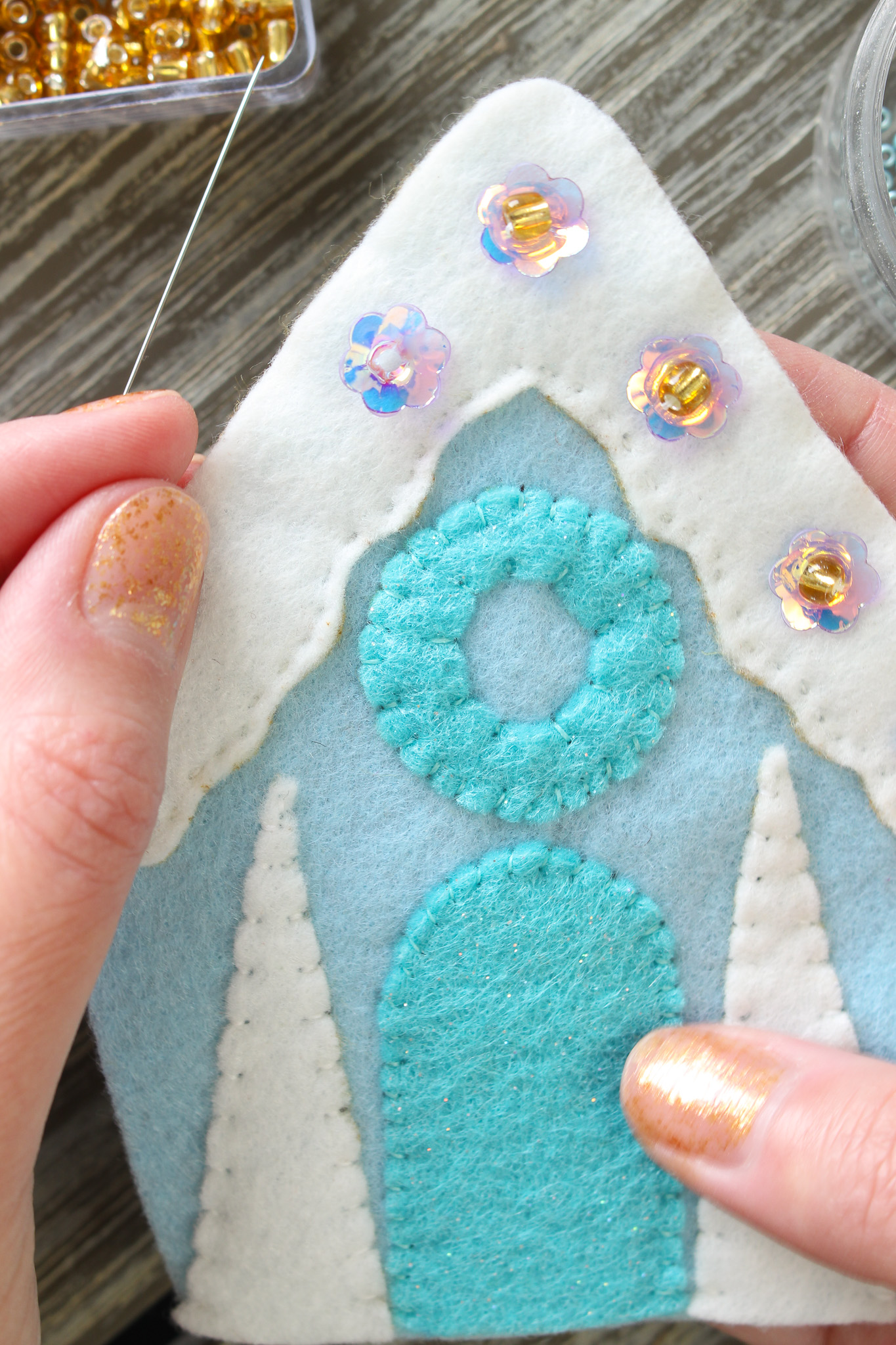 DIY Sequin Ornament Idea