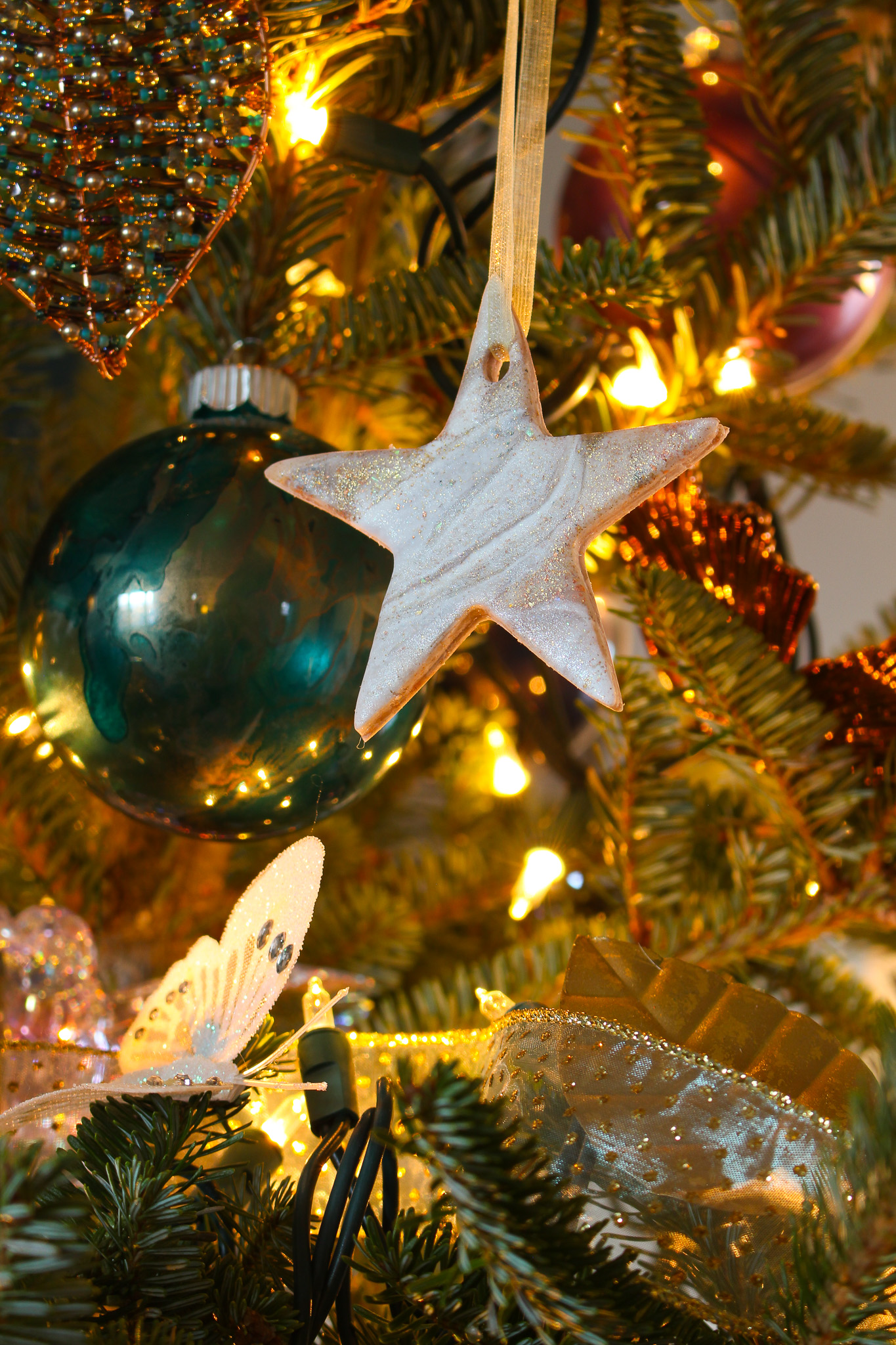 DIY Polymer Clay Ornaments in Star and Moon Shapes