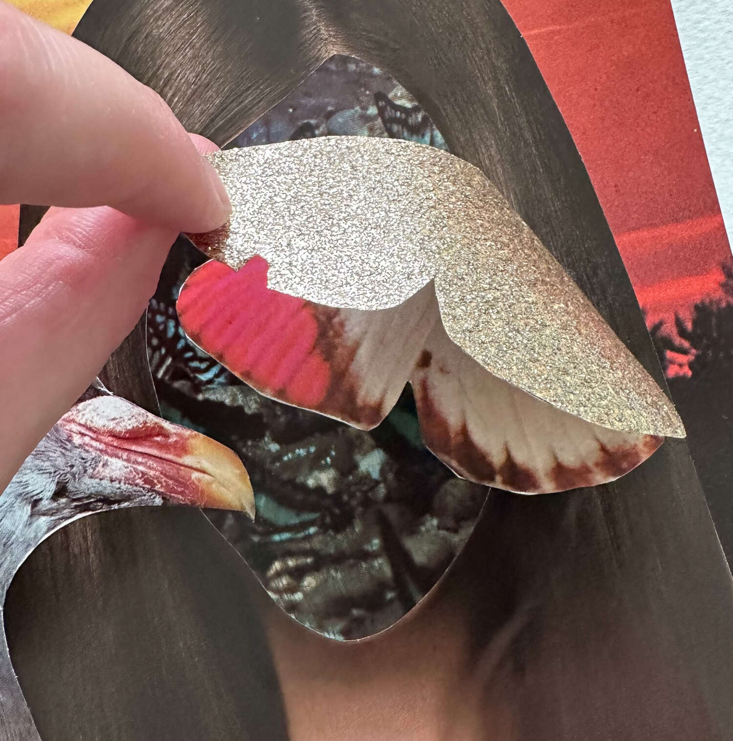 Collage with 3D Element