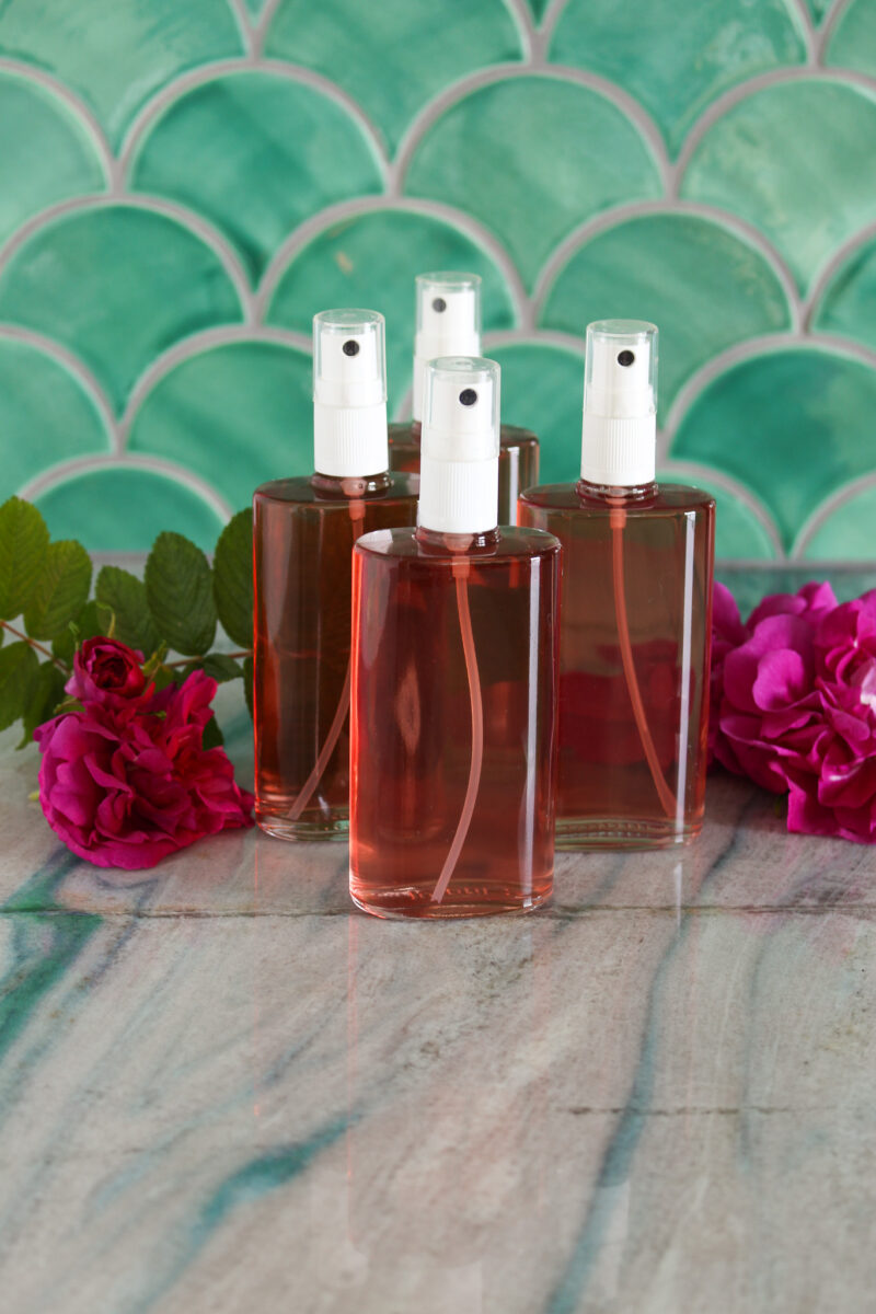 DIY Rose Water Spray (Simmering Method)