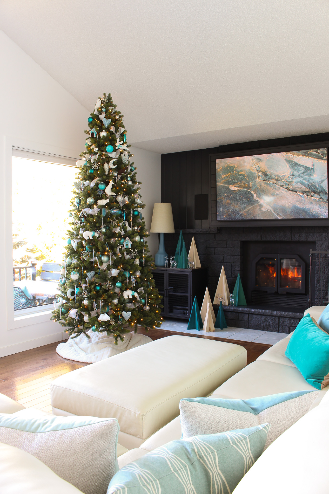 Tall But Narrow Artificial Christmas Tree