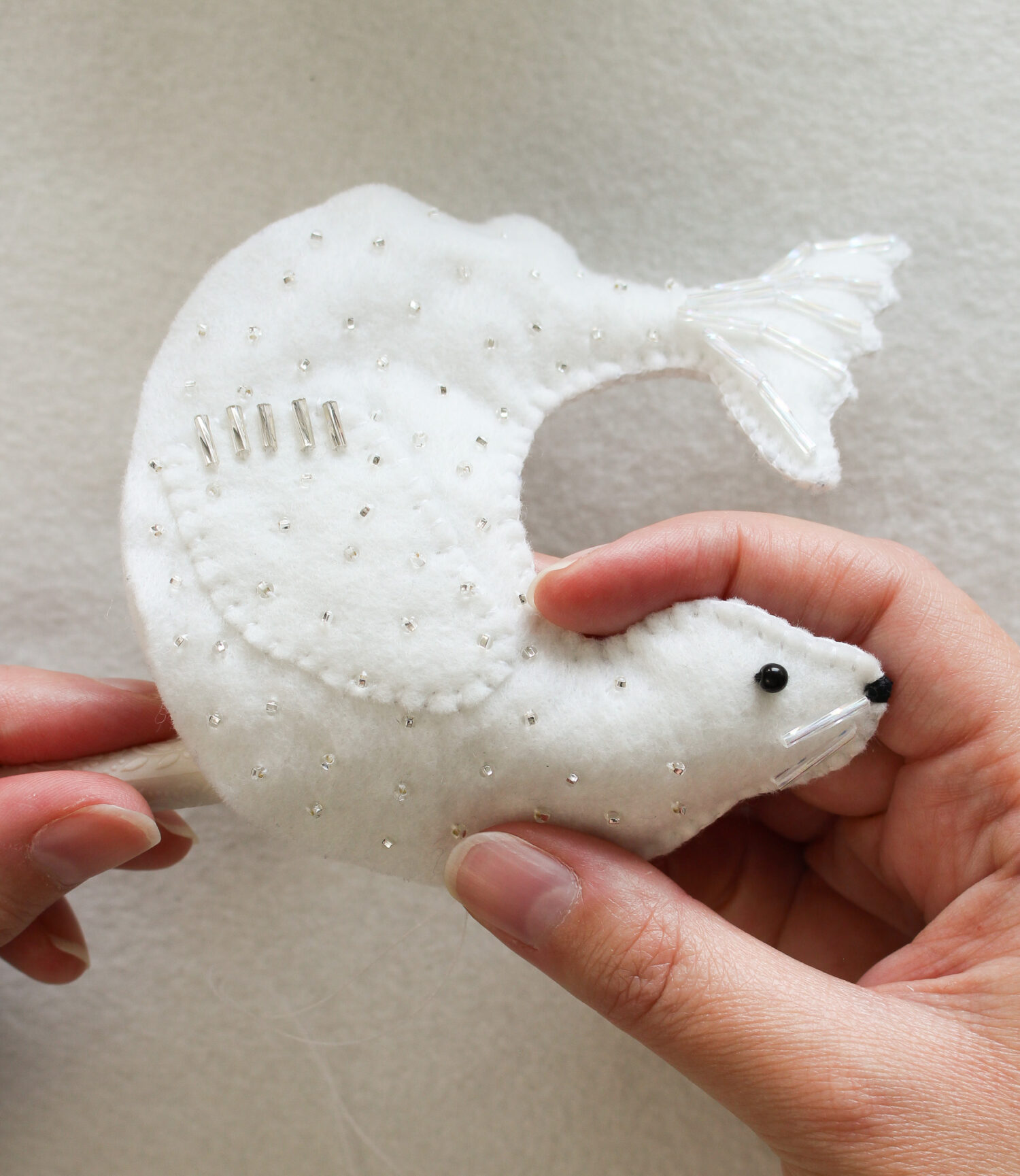 How to Stuff and Sew Closed Felt Ornaments