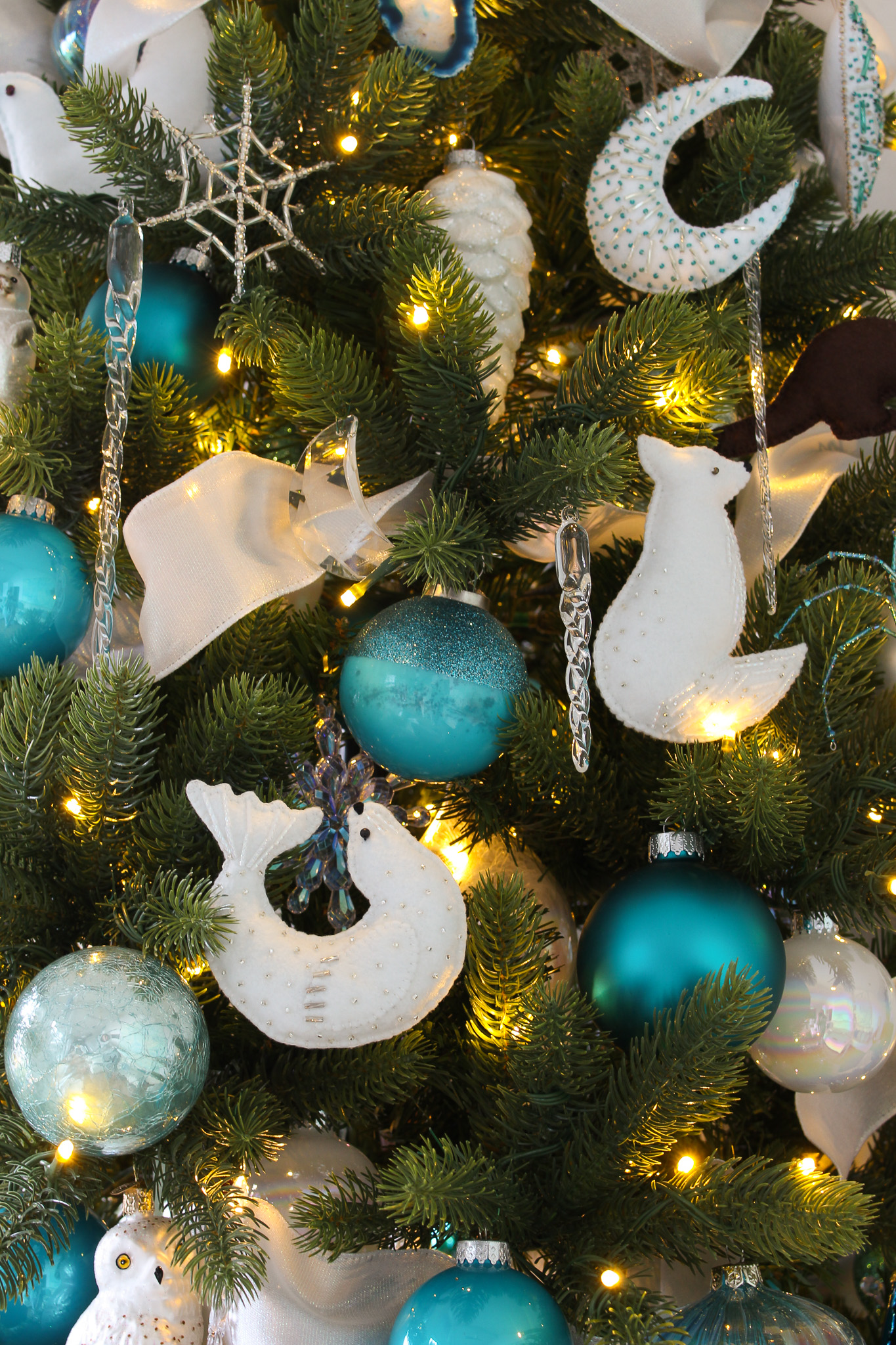 DIY Tundra Animal Felt Ornaments
