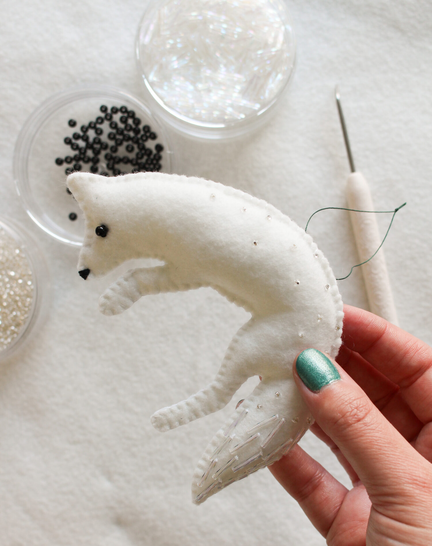 DIY Felt Fox Ornaments (with Pattern)