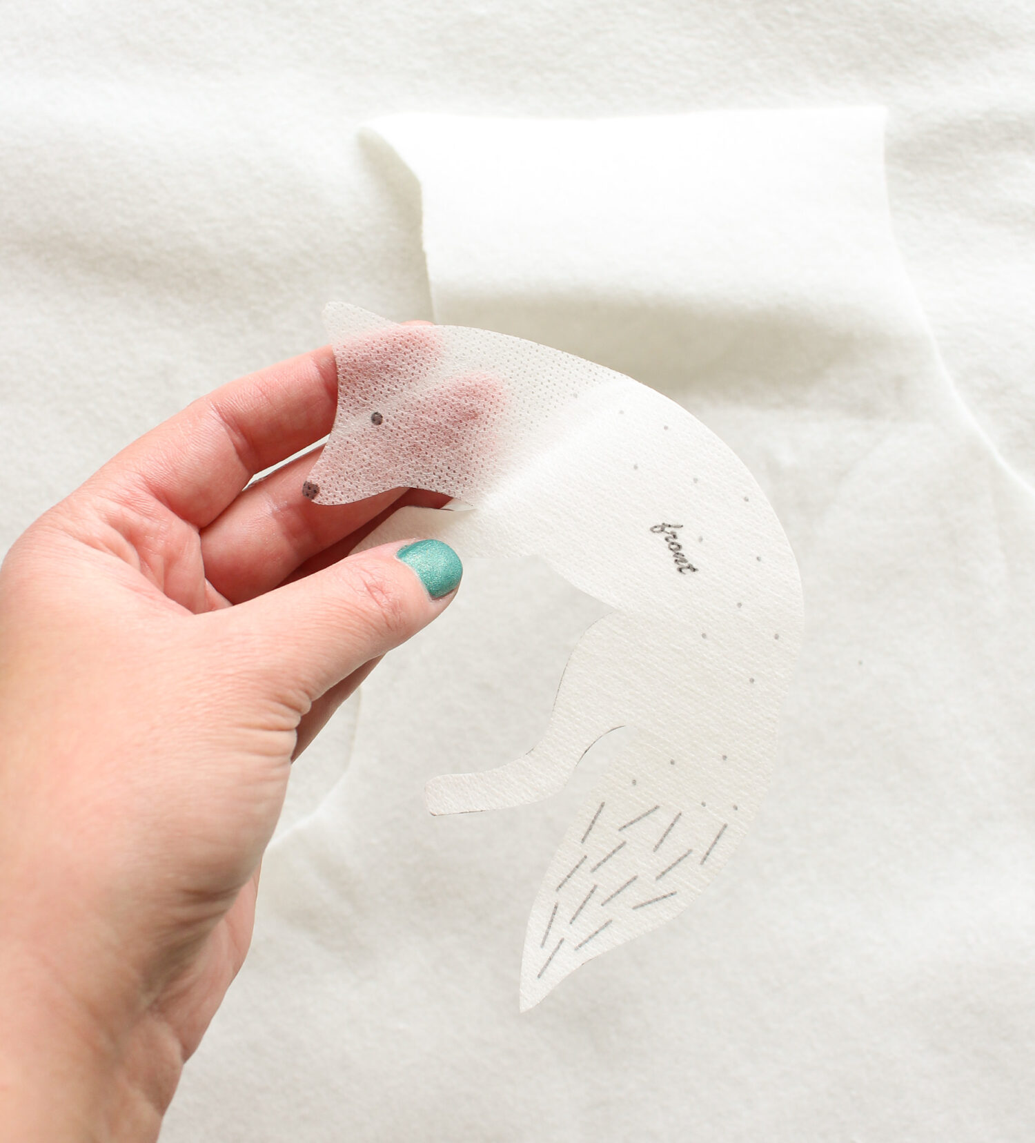 Dissolving Stabilizer for Felt Patterns