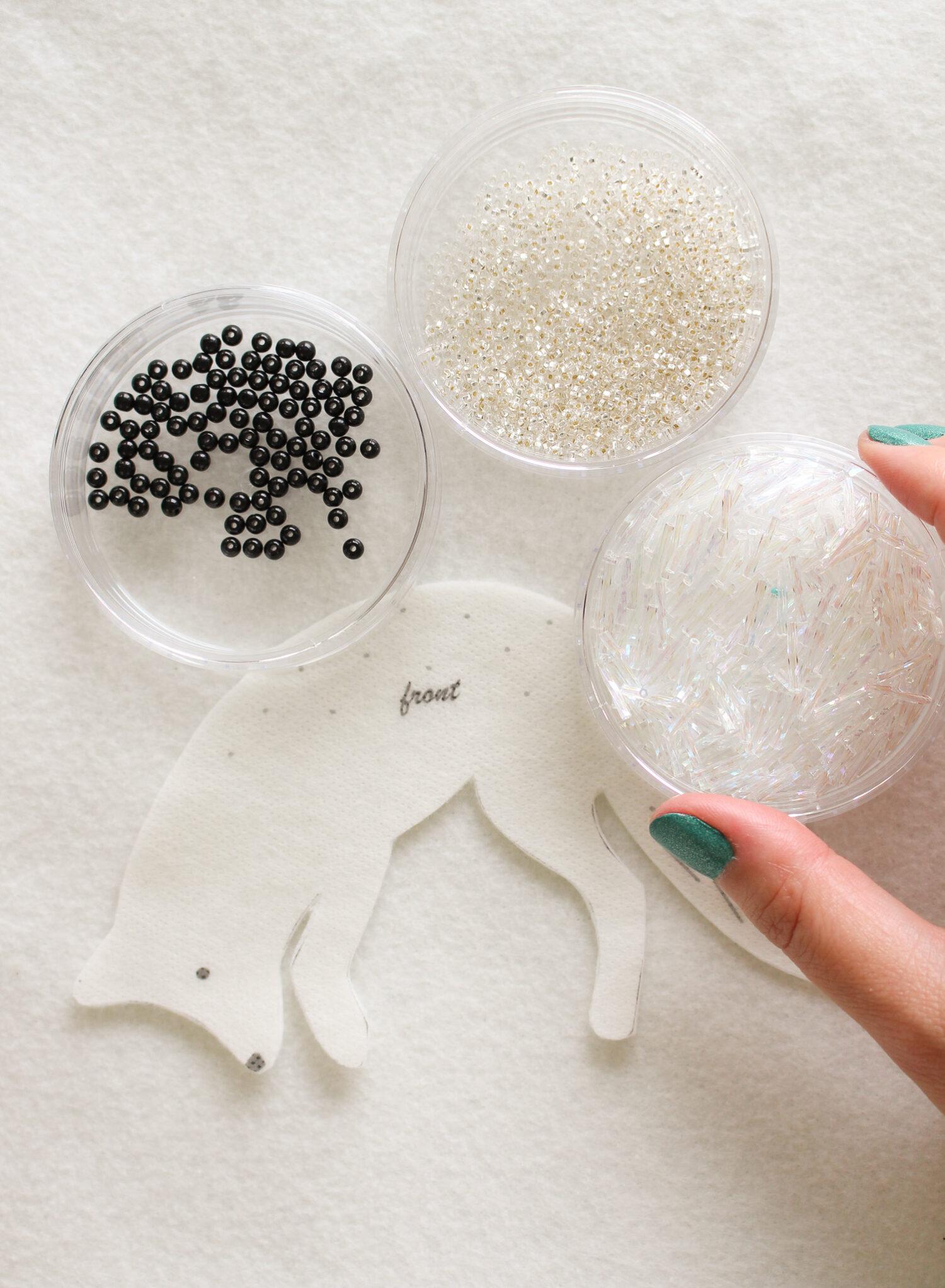 How to Bead Felt Ornaments