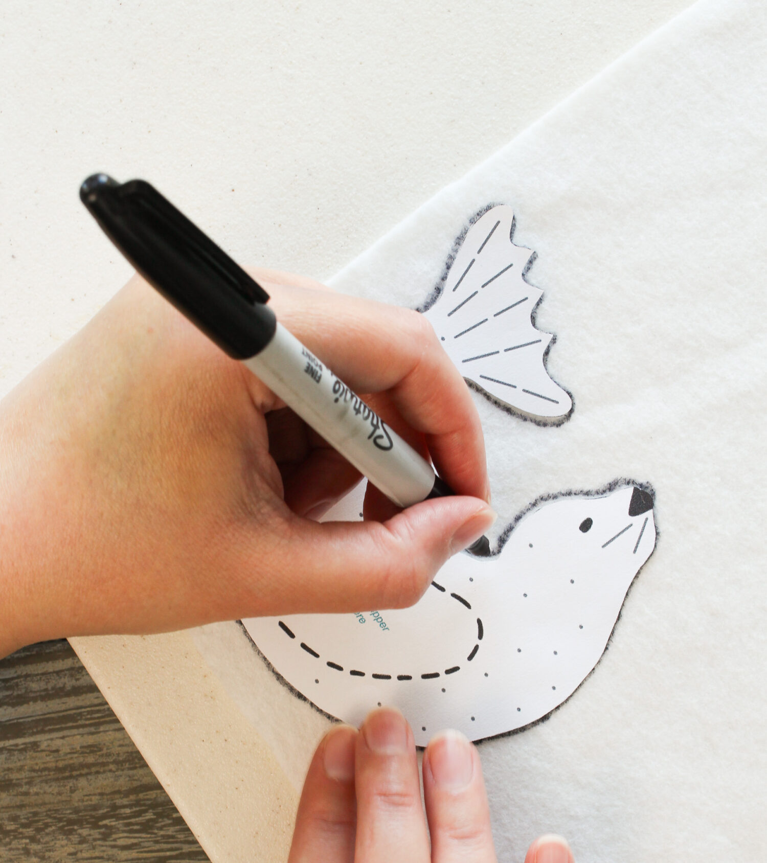 How to Trace Shapes onto Felt