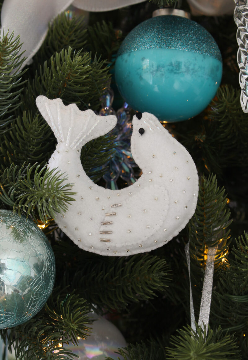 DIY Seal Felt Ornament (with Pattern + Video)