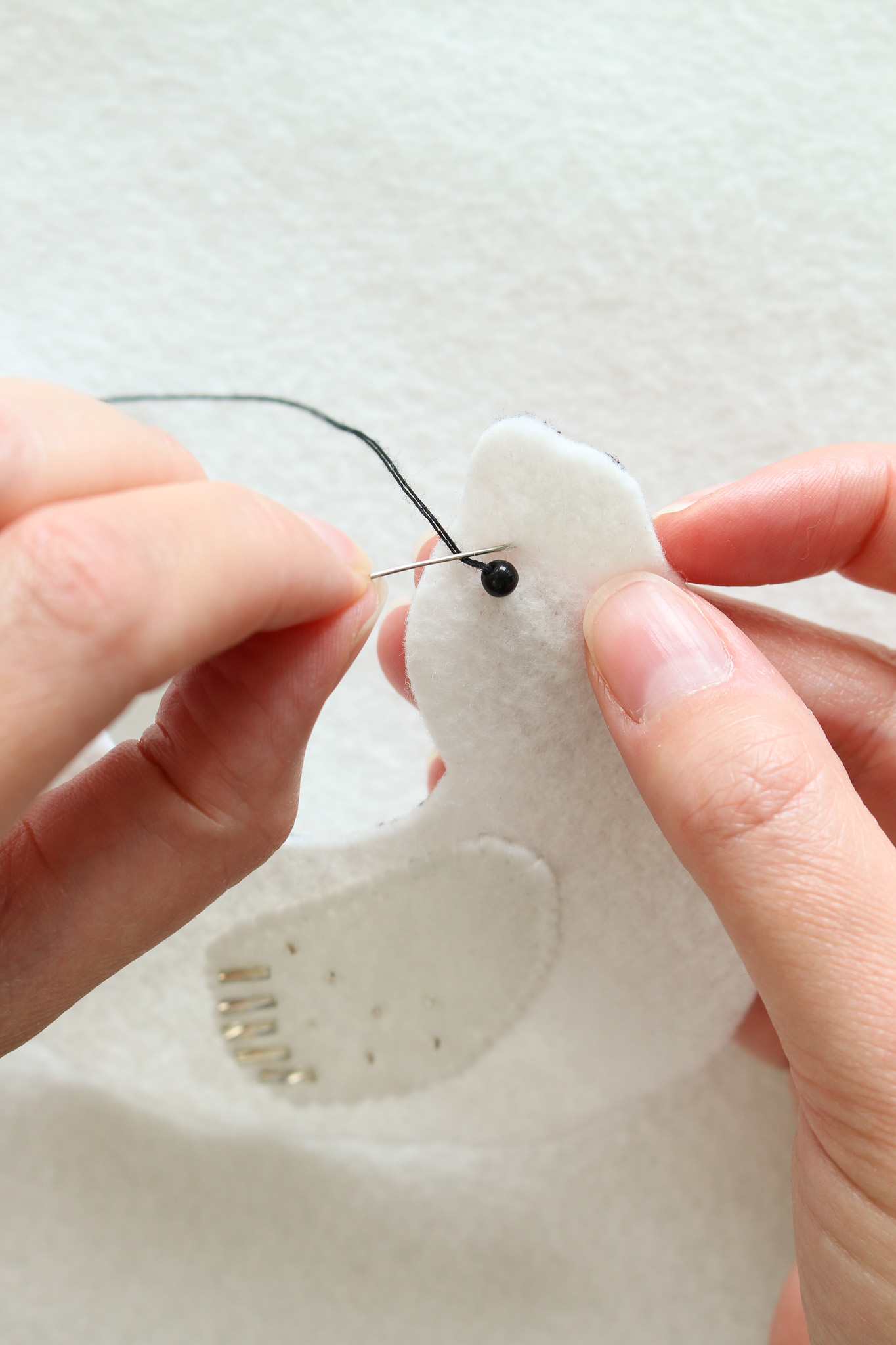 How to Stitch Beads onto Felt