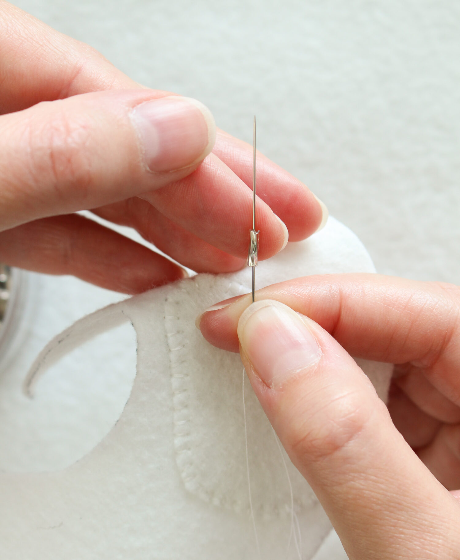 How to Bead Felt Ornaments