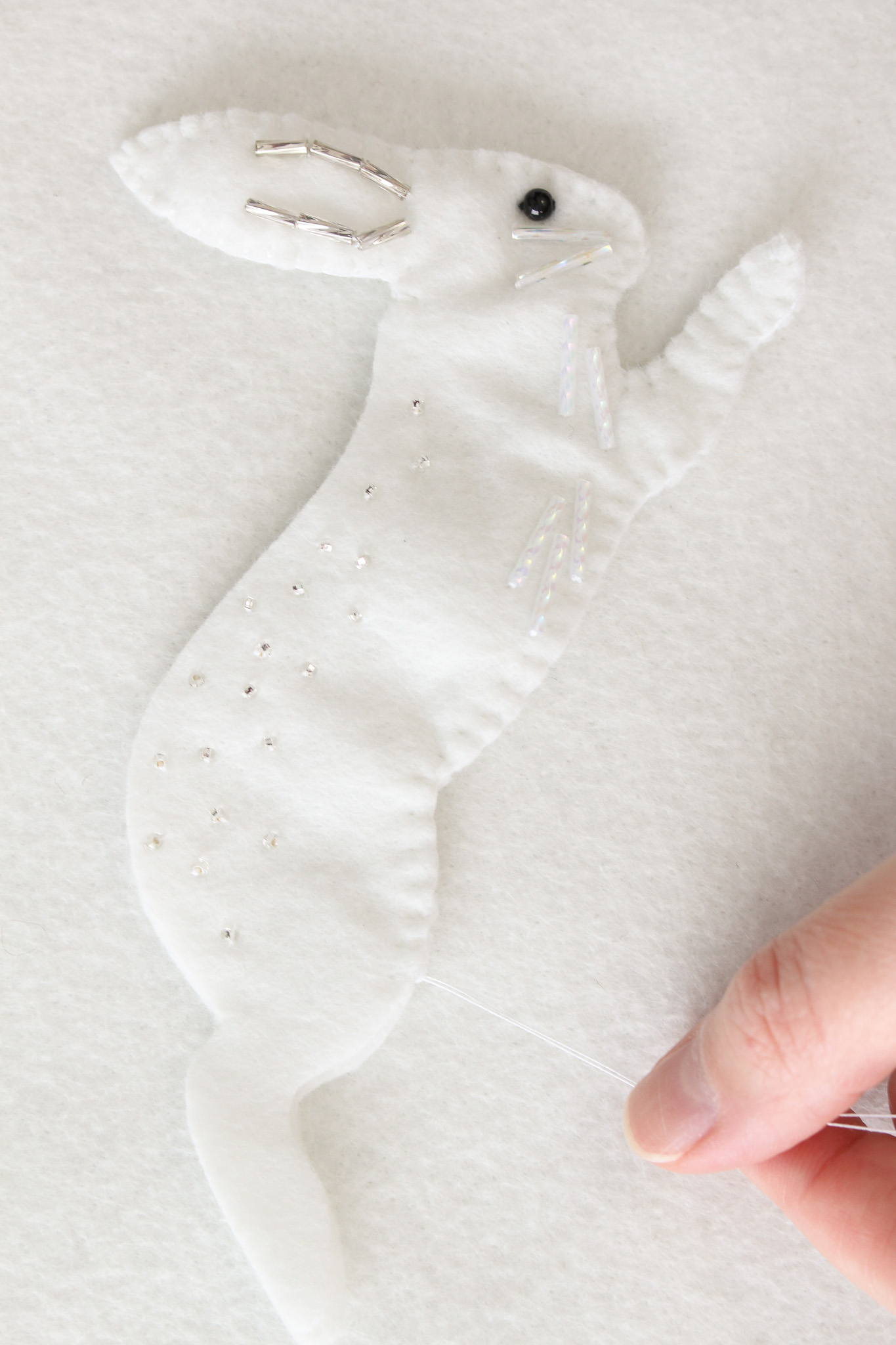 DIY White Felt Bunny Tutorial