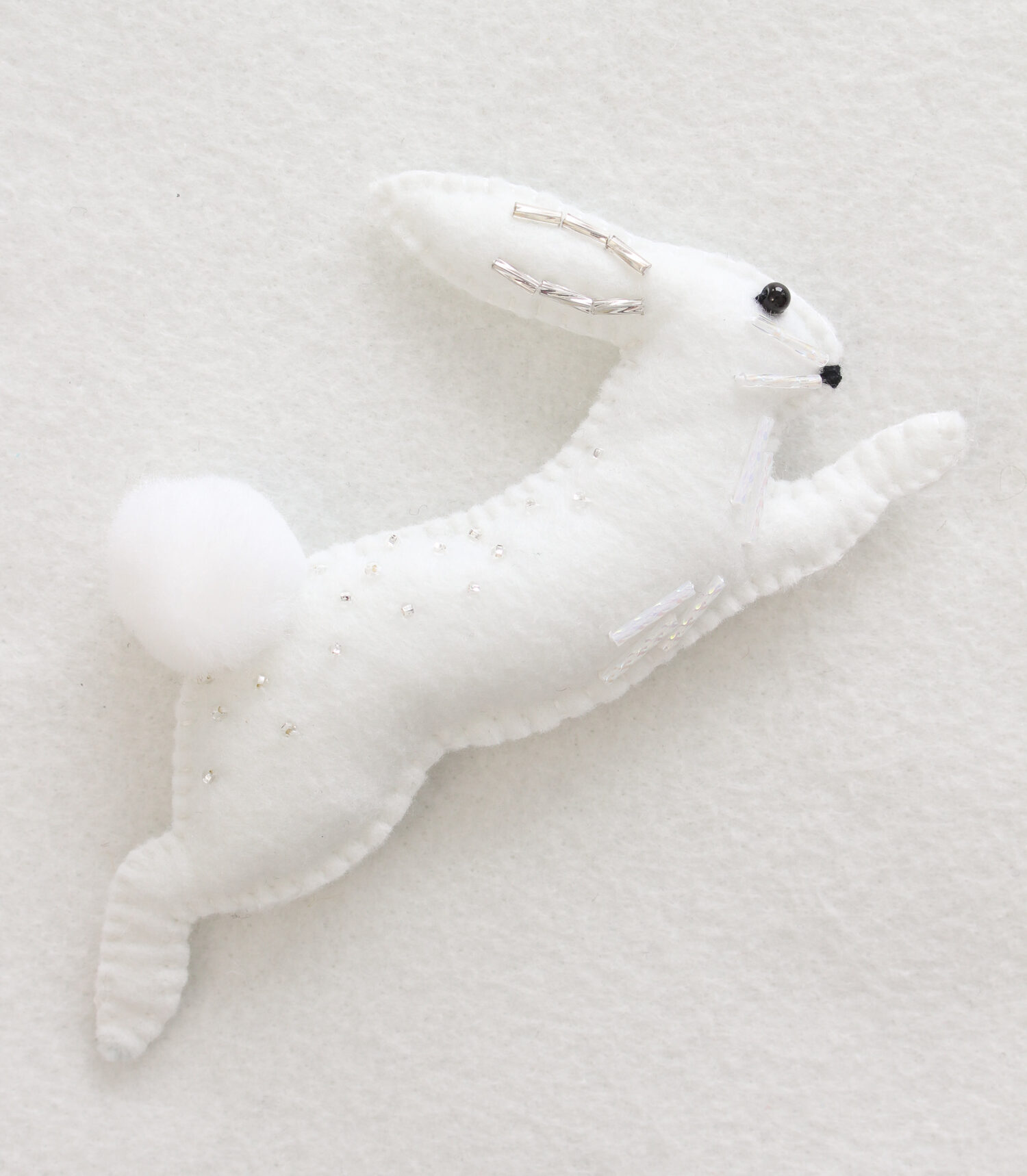 How to Sew a Felt Bunny Christmas Tree Ornament