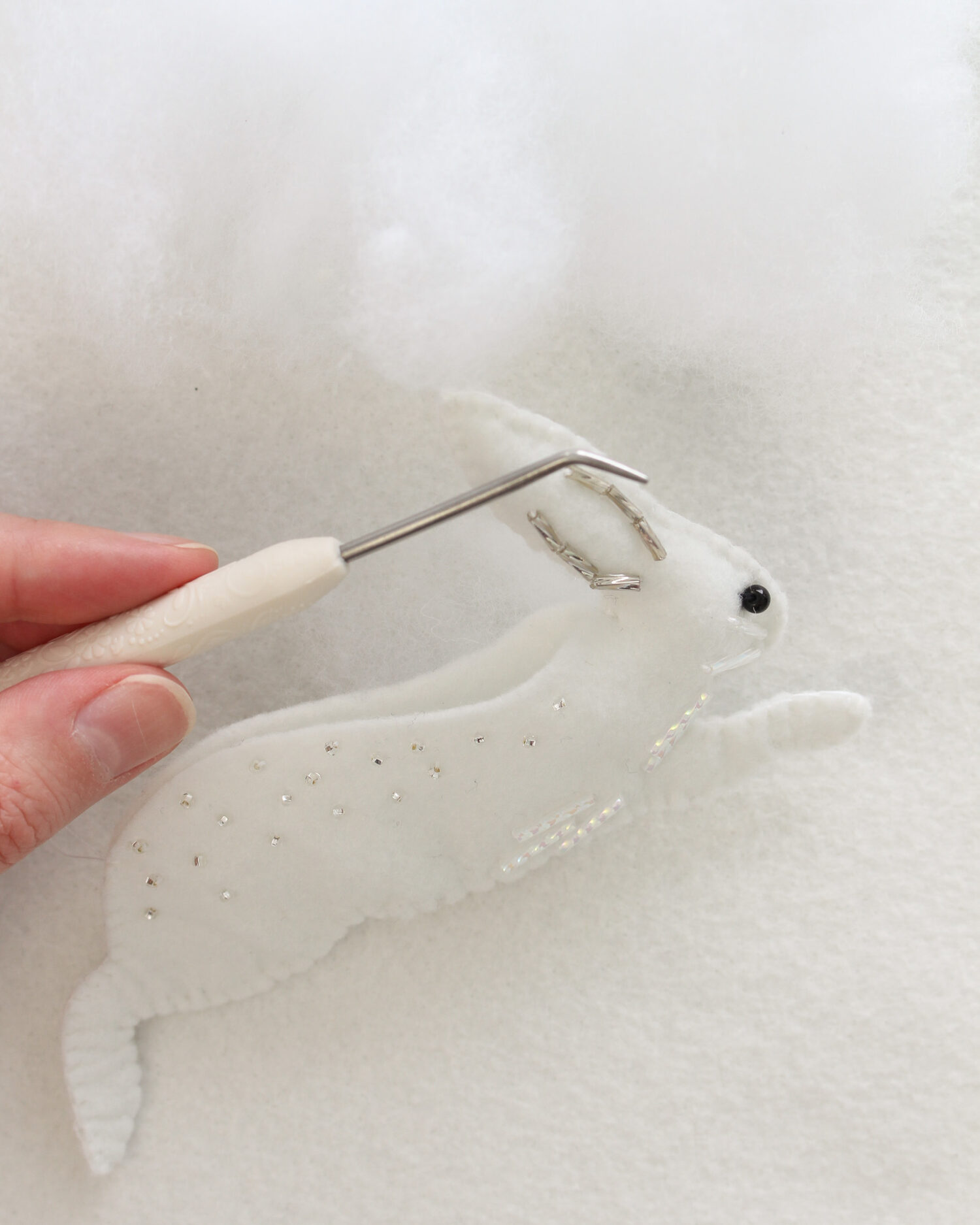 How to Add Stuffing to a Felt Ornament