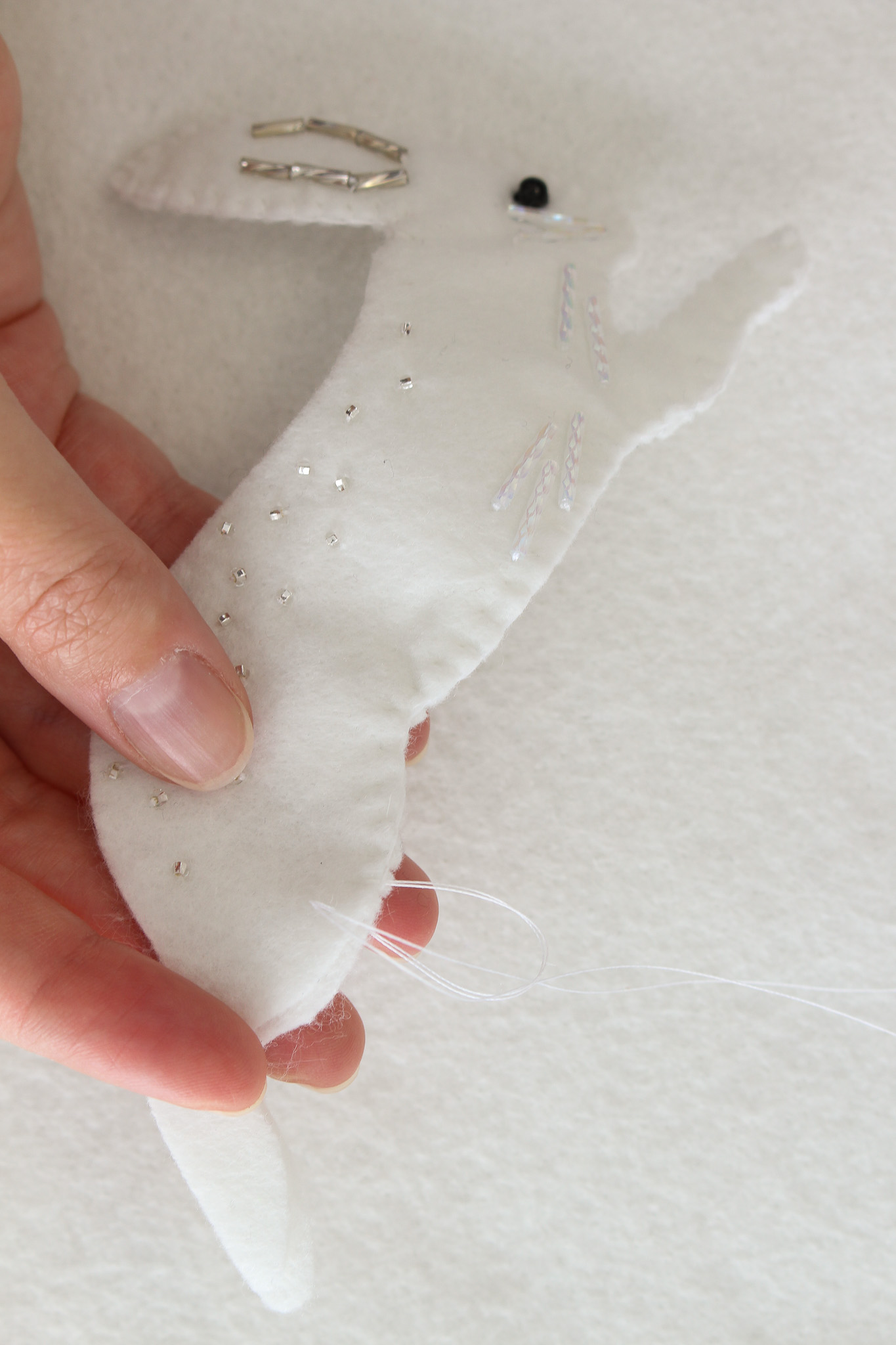 How to Sew a Felt Ornament Closed