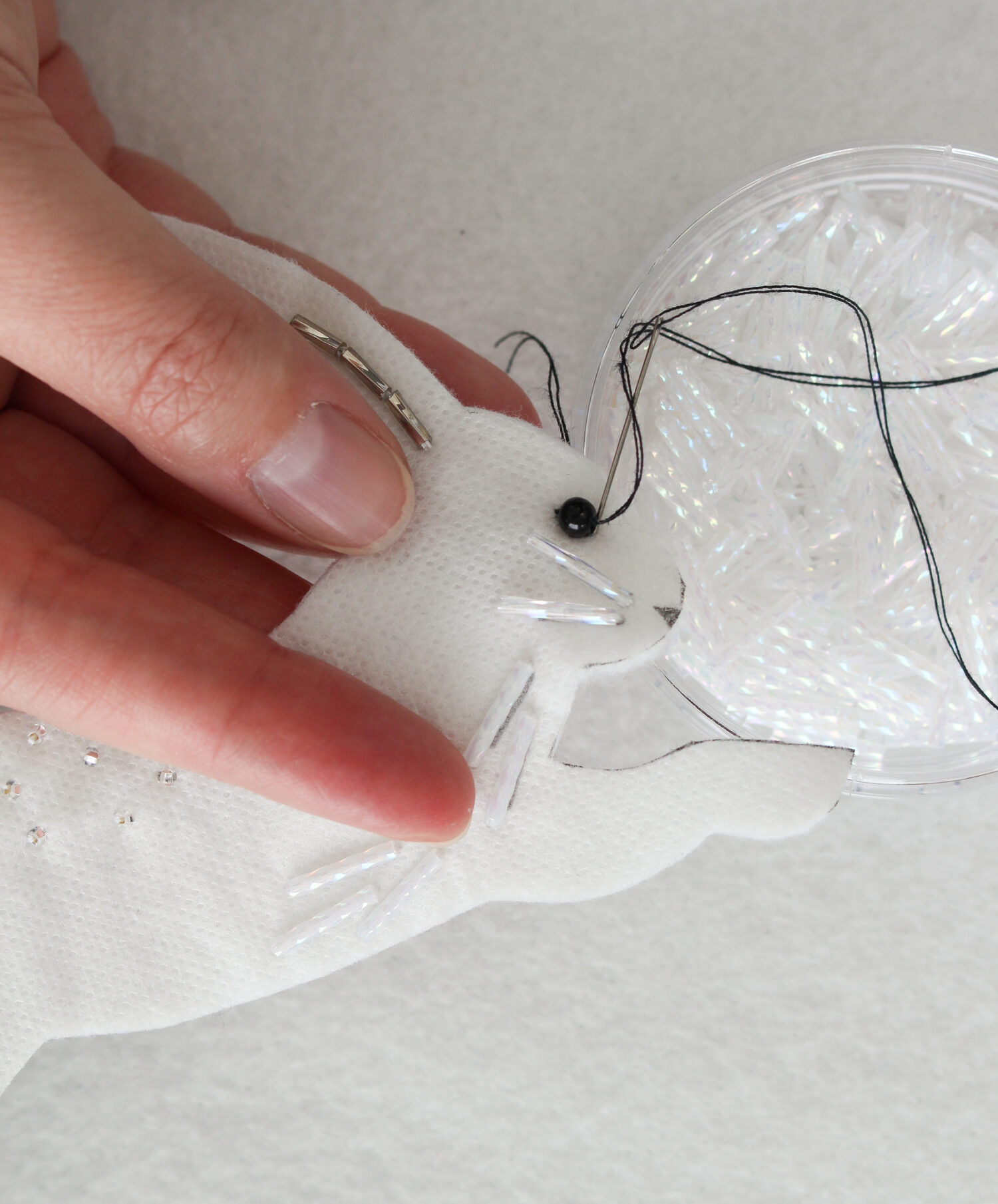 How to Make a Beaded Felt Ornament