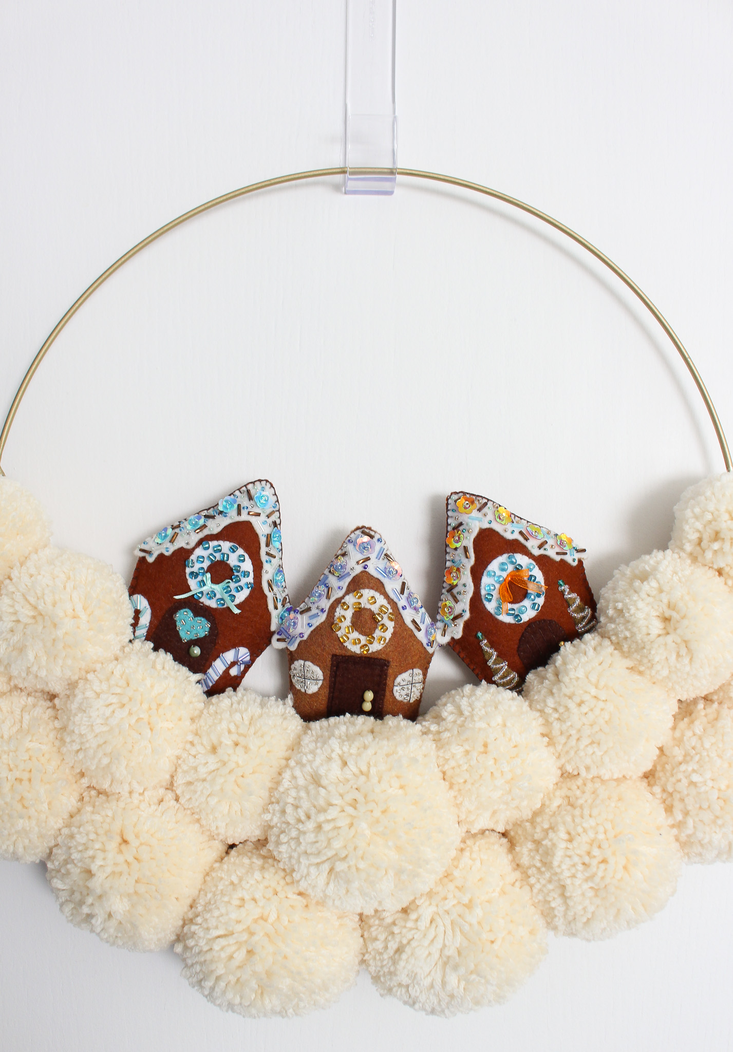 DIY Christmas Village Wreath