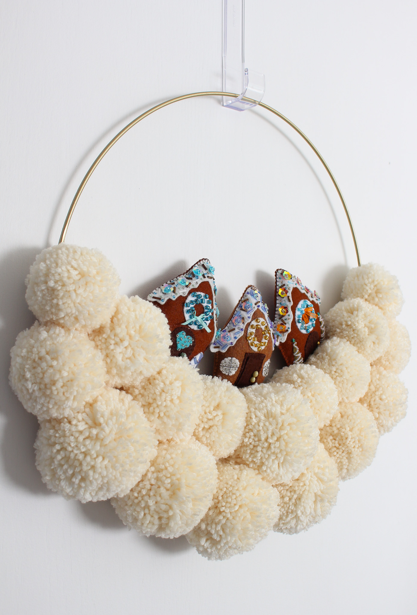 Christmas Village Wreath DIY Tutorial