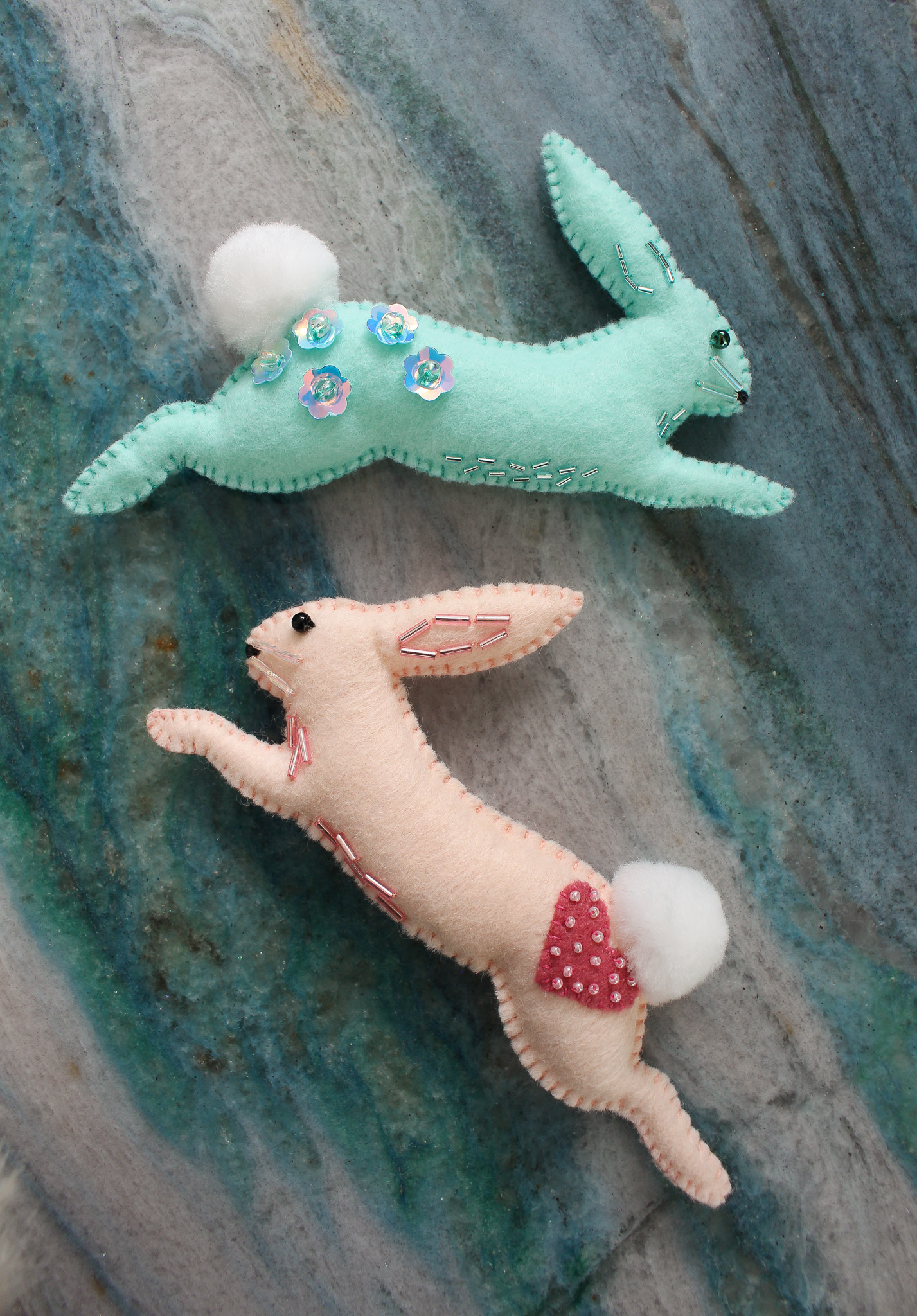 DIY Spring Bunny Made from Felt