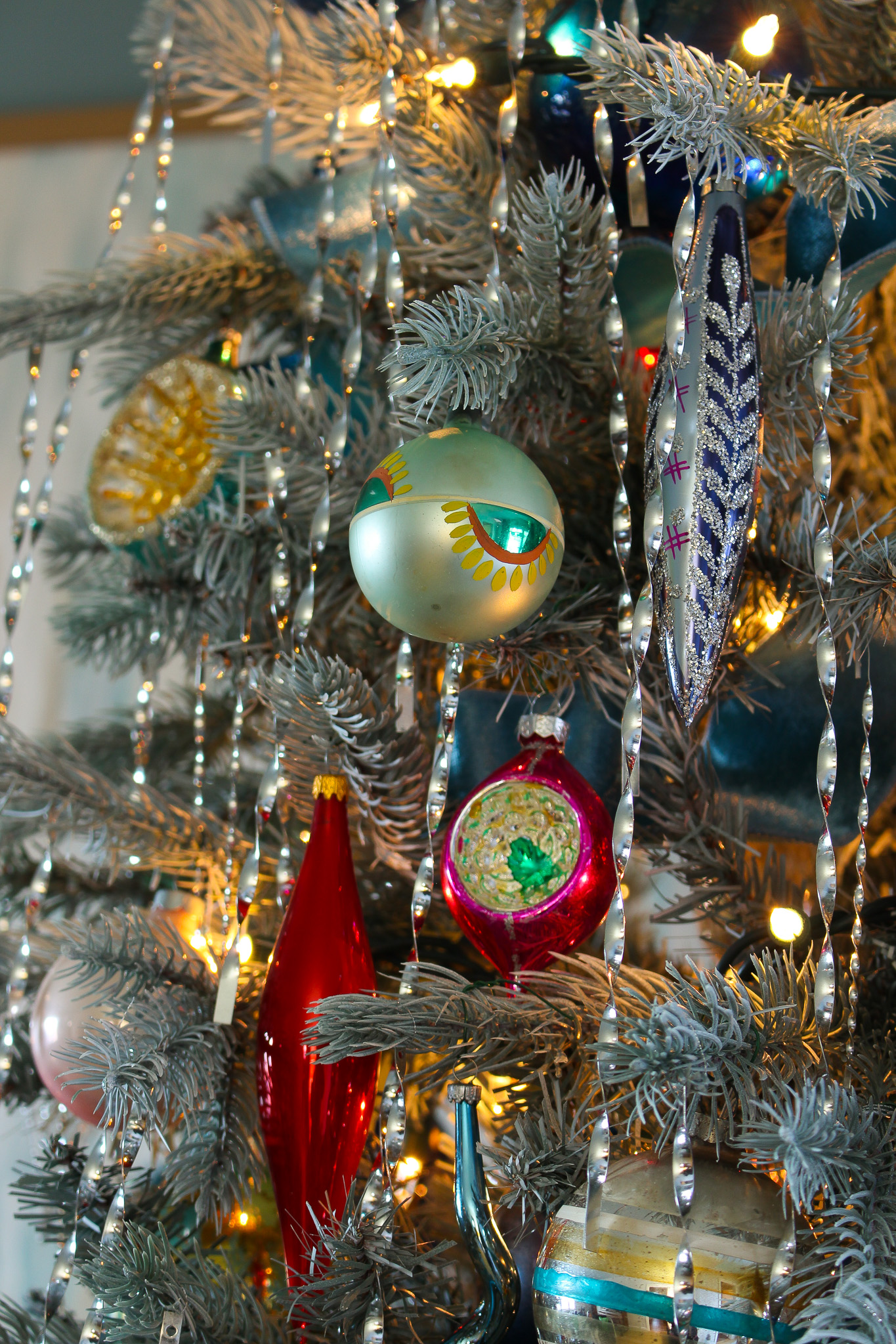 Tinsel Icicle Ornaments