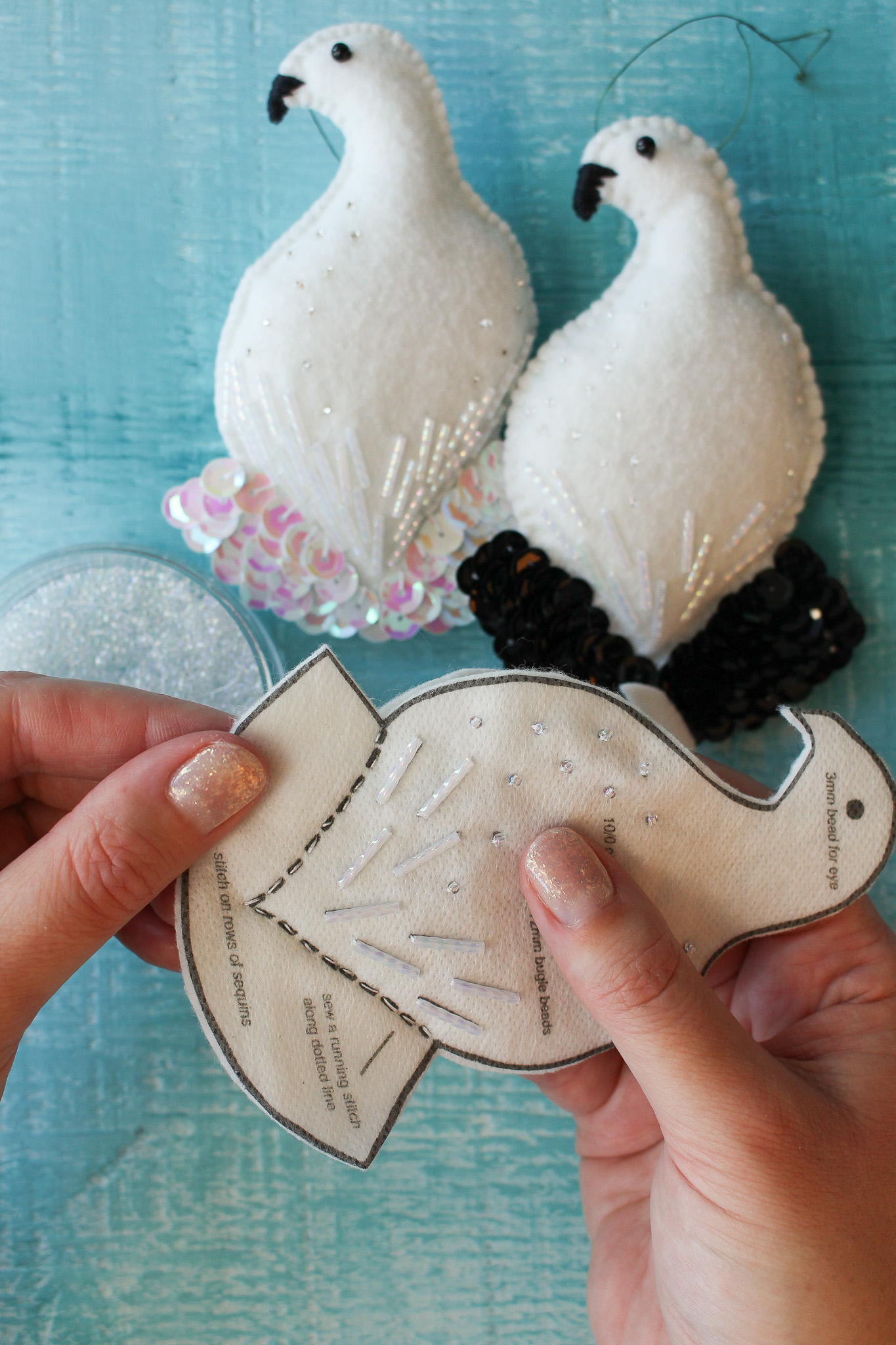 How to Hand Sew Felt Ornaments