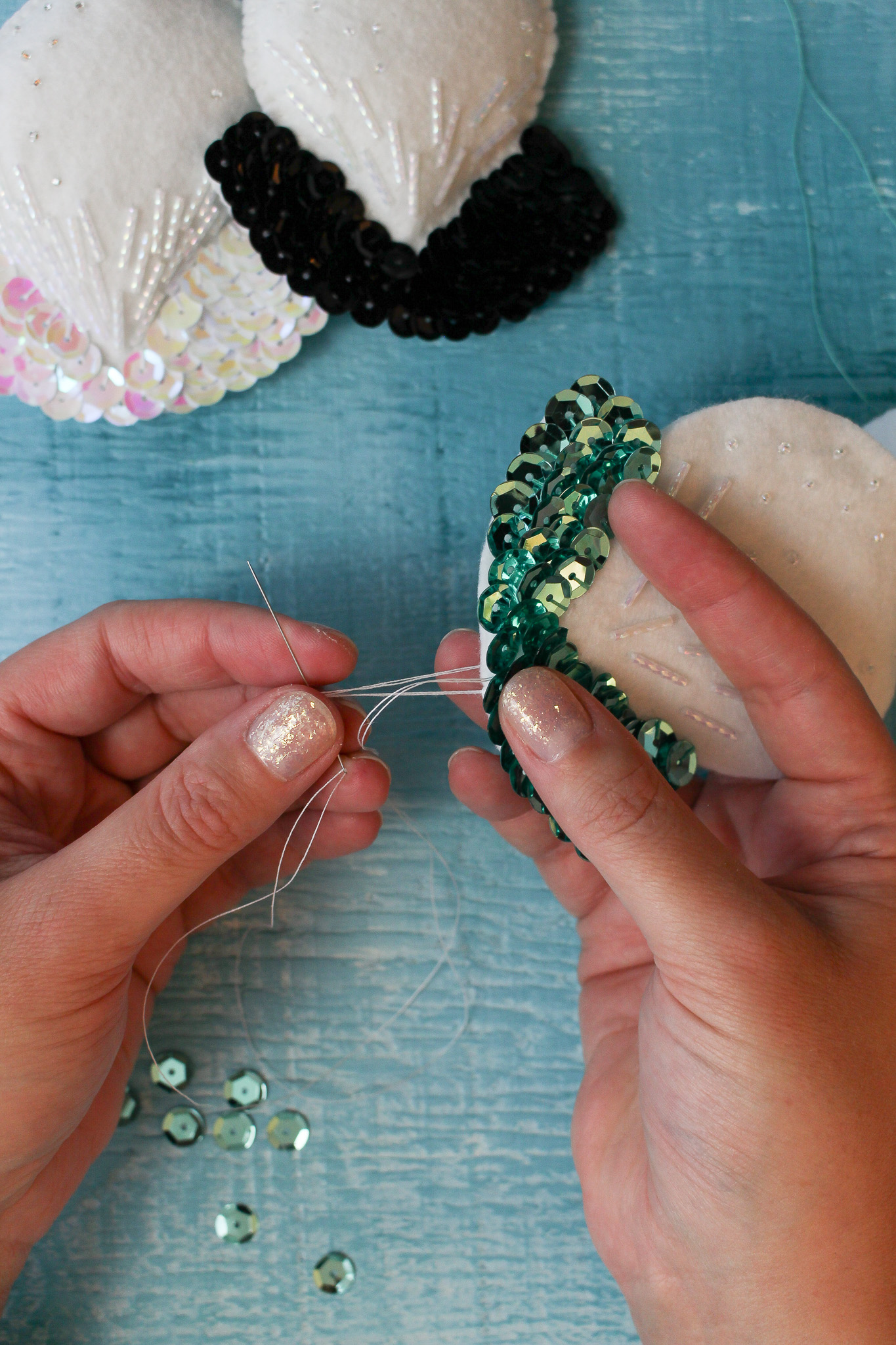 How to Sew Together Felt Christmas Ornaments