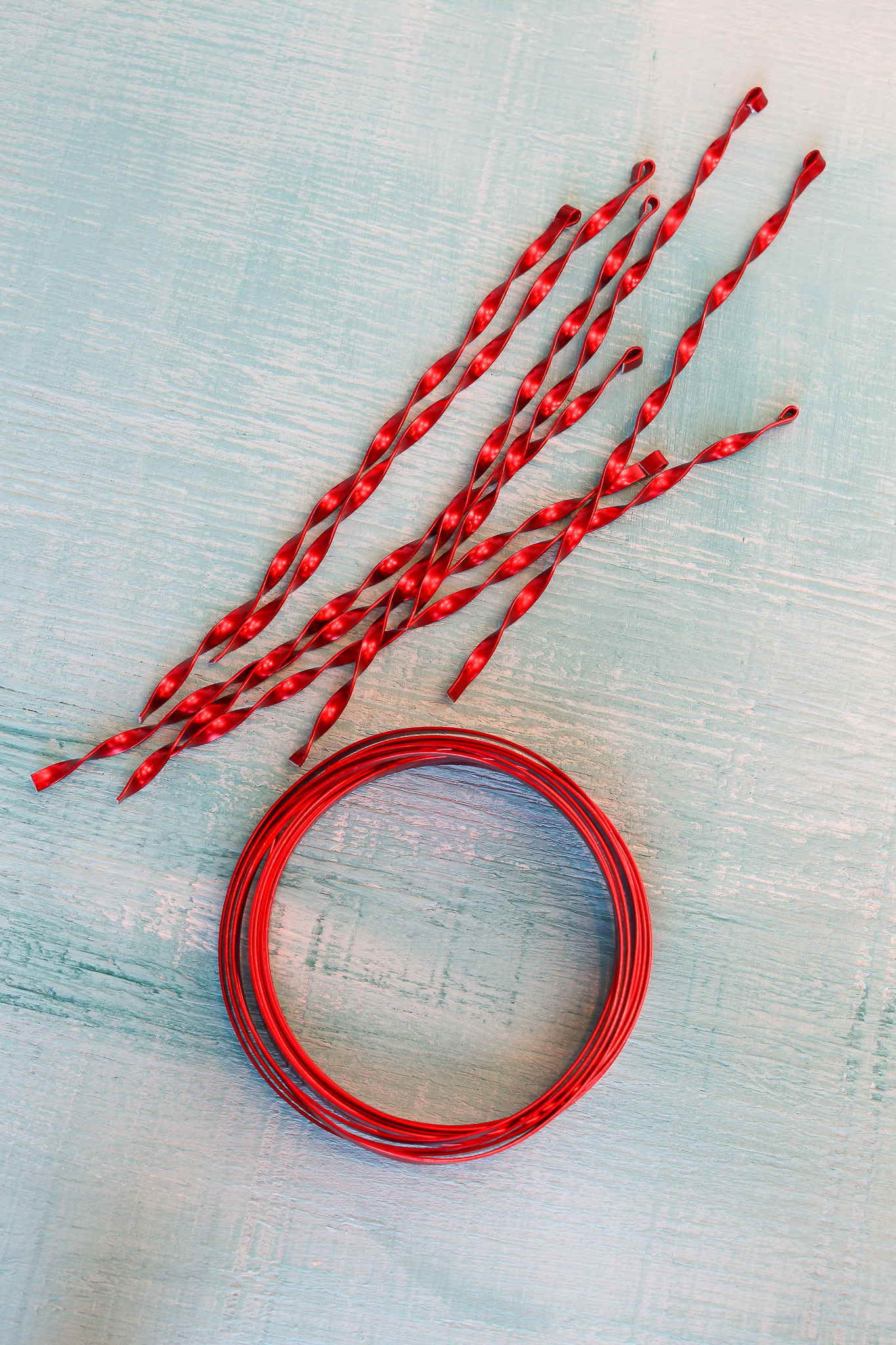 DIY Red Vintage Icicle Ornaments
