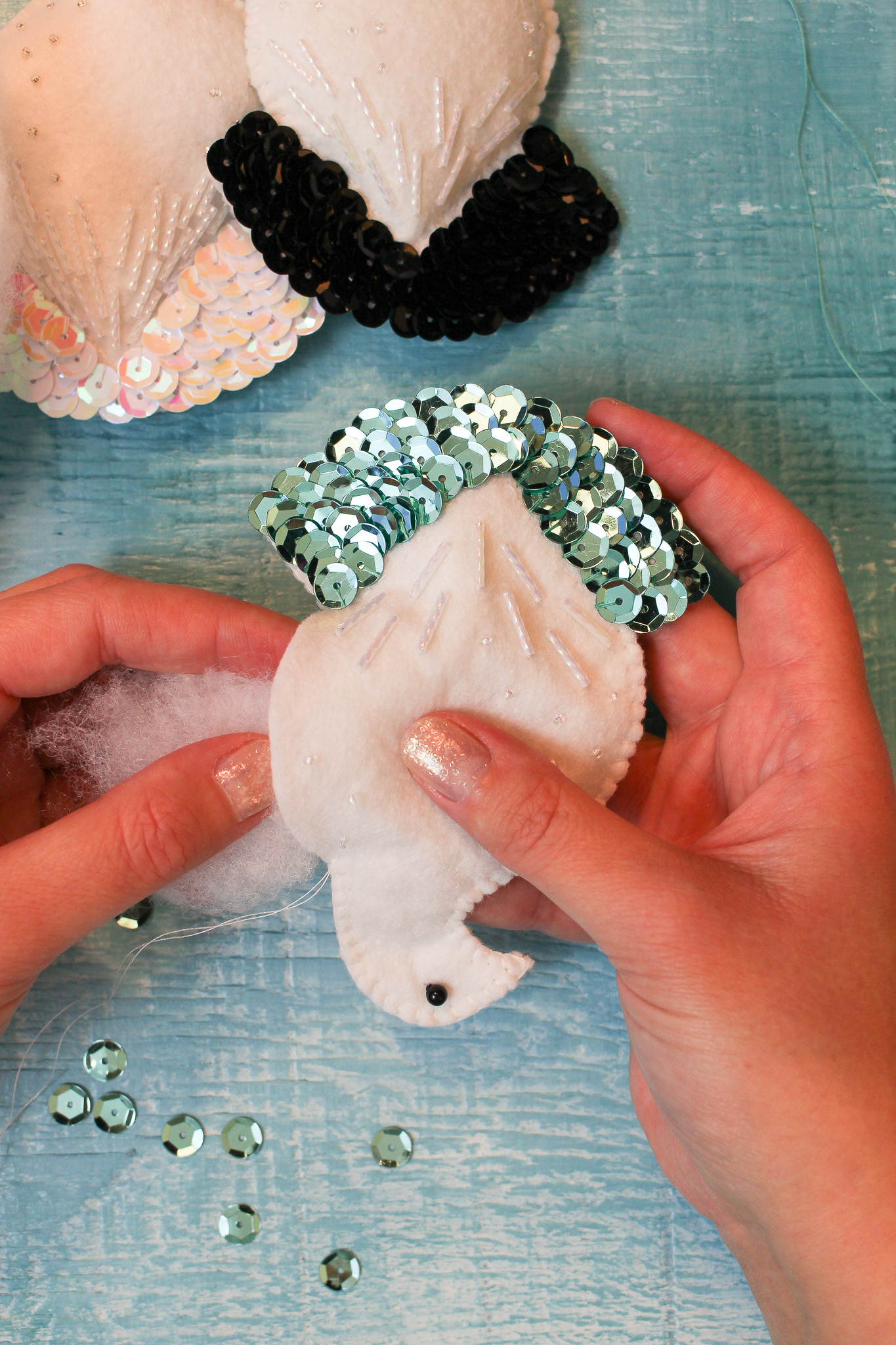 How to Stuff Felt Ornaments