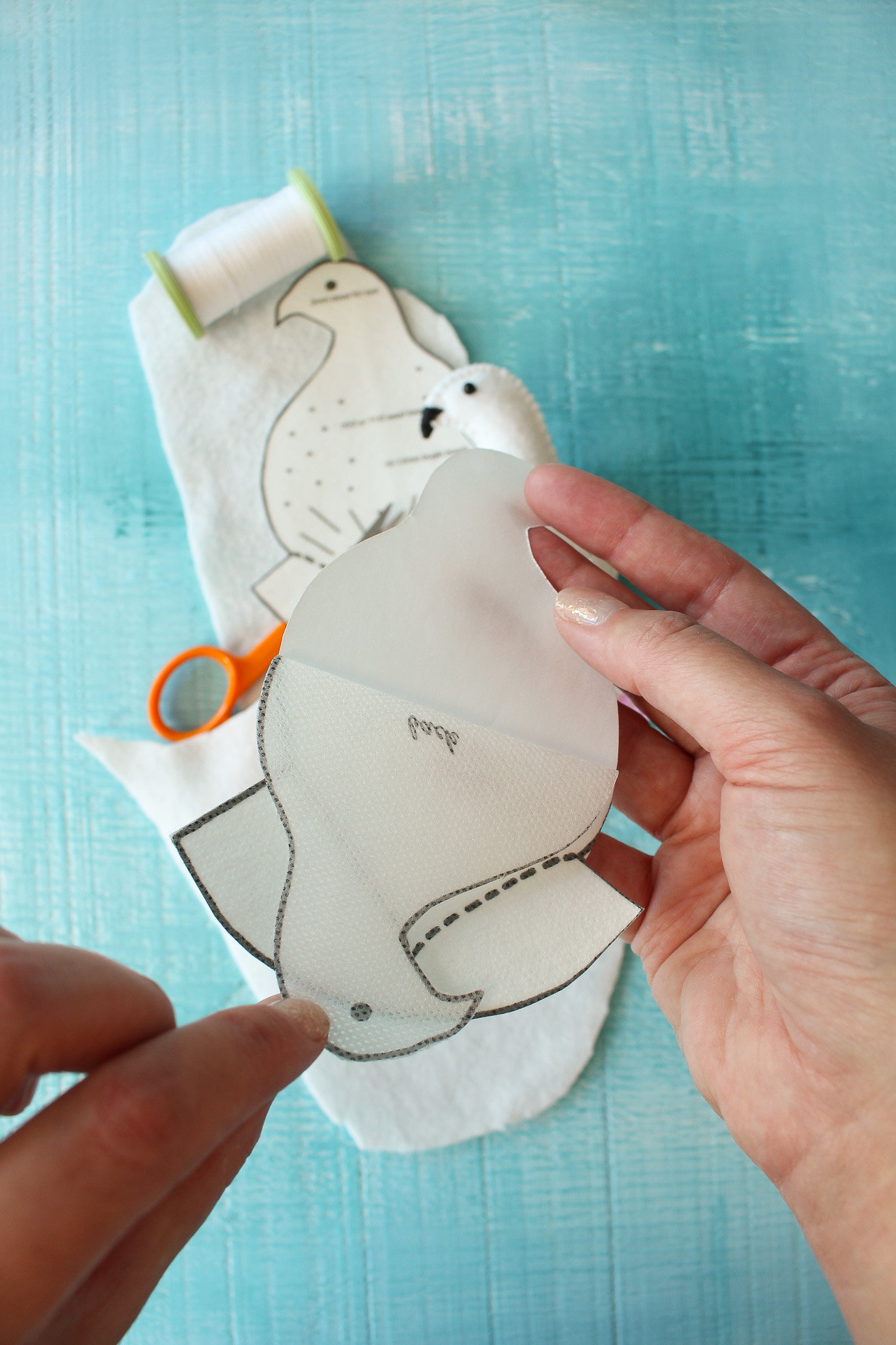 Easy Way to Transfer Patterns to Felt