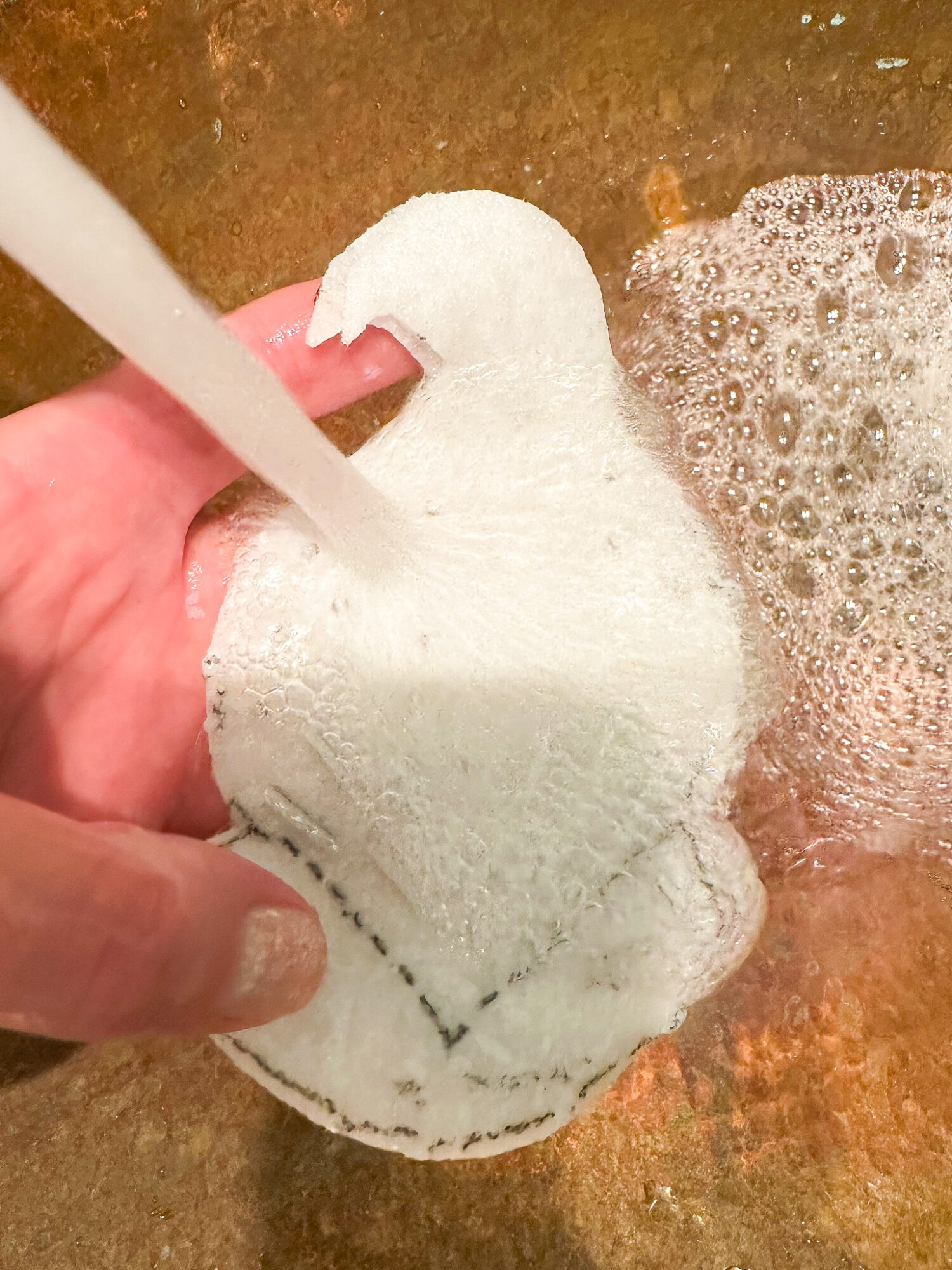 Wash Away Stabilizer for Felt Ornaments