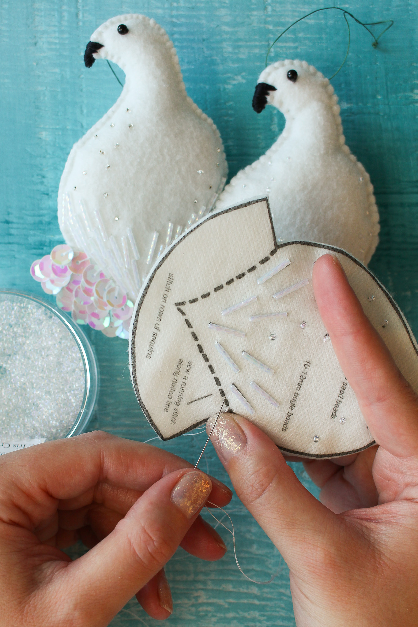 How to Sew Together Felt Ornaments