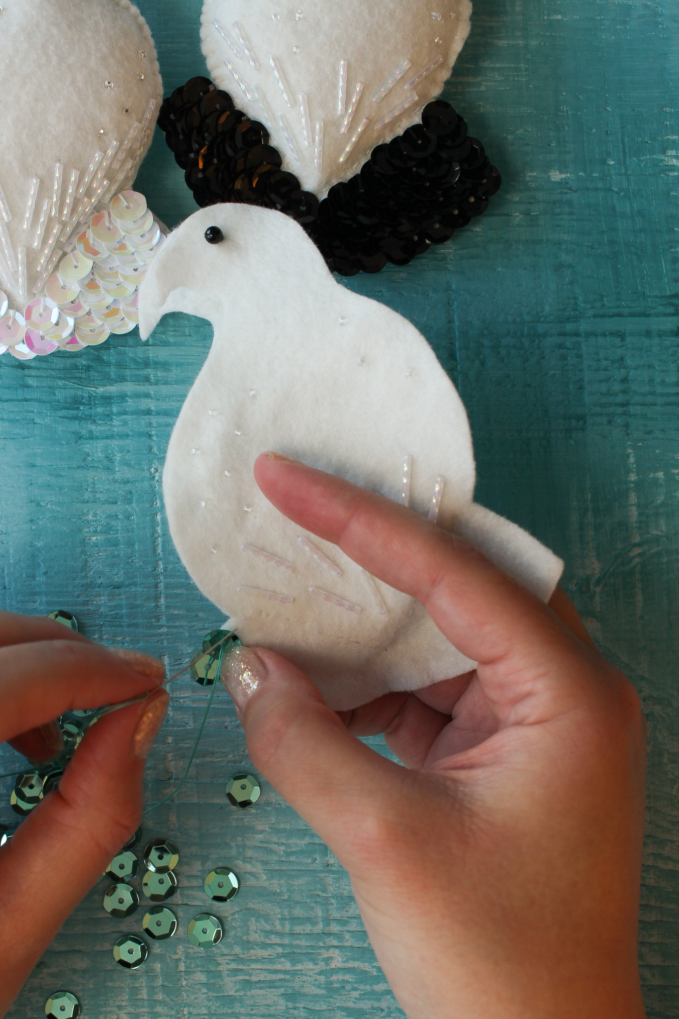 DIY Sequin Christmas Ornament