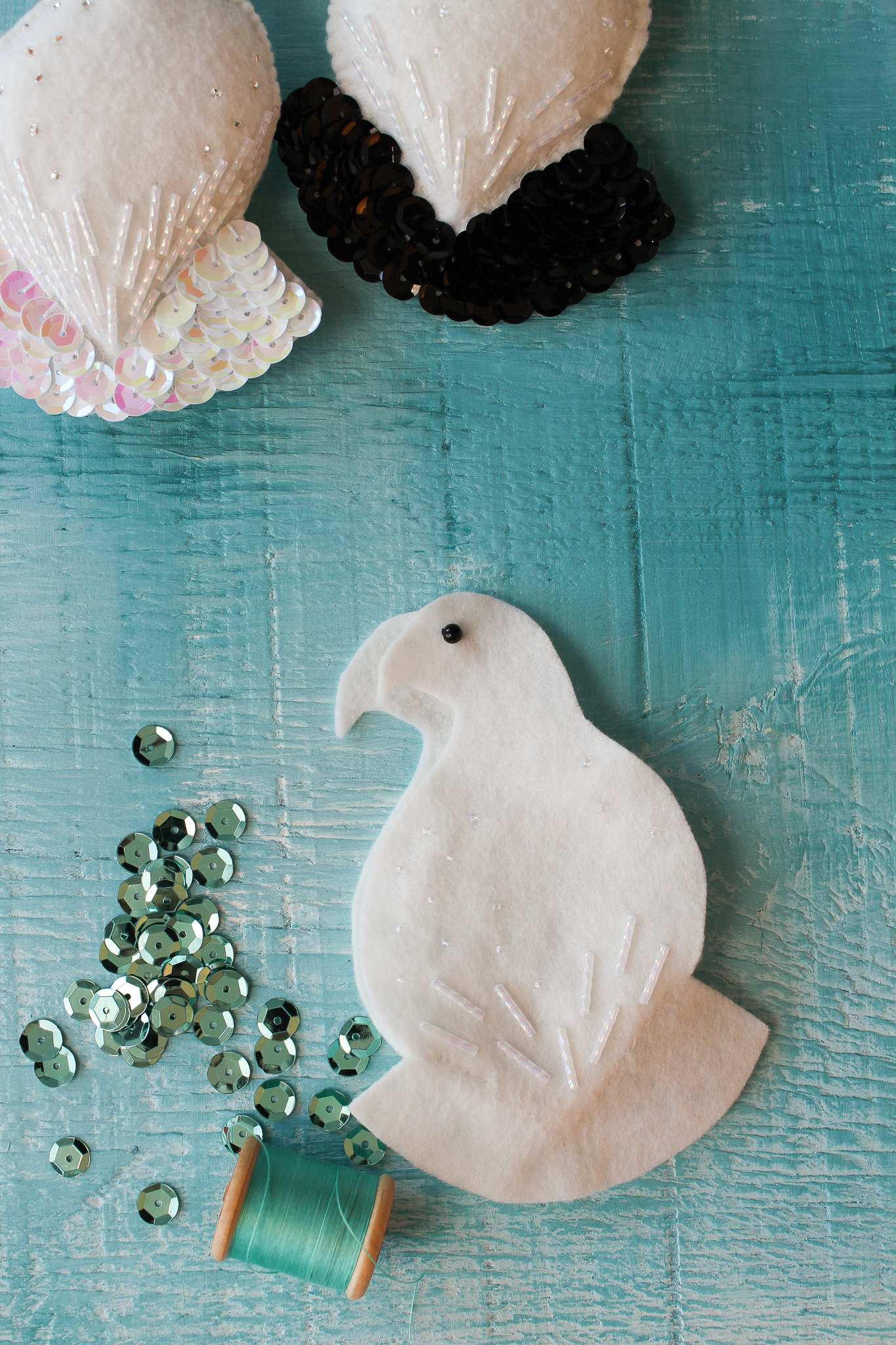 How to Stitch Sequins onto Felt