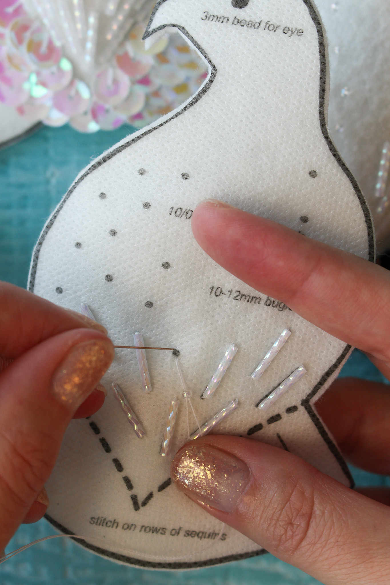 How to Make a Beaded Felt Ornament