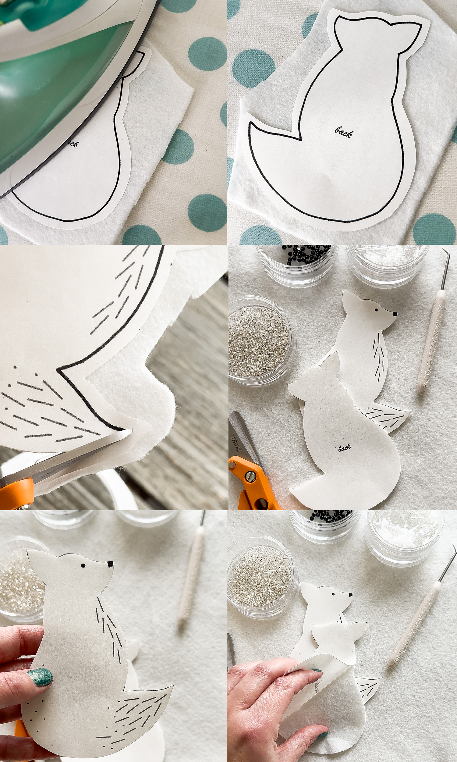 How to Use Freezer Paper to Transfer Shapes onto Felt