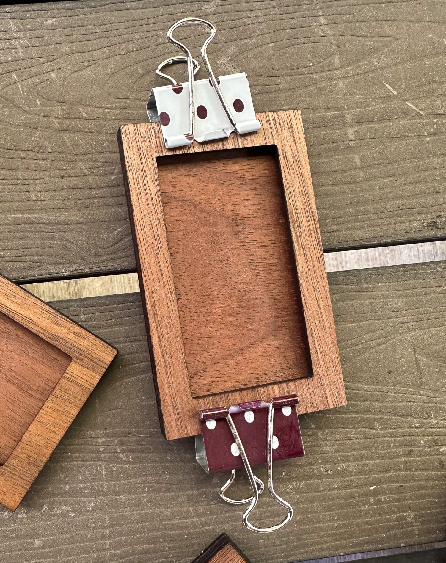 Use Binder Clips to Clamp Small Woodworking Projects